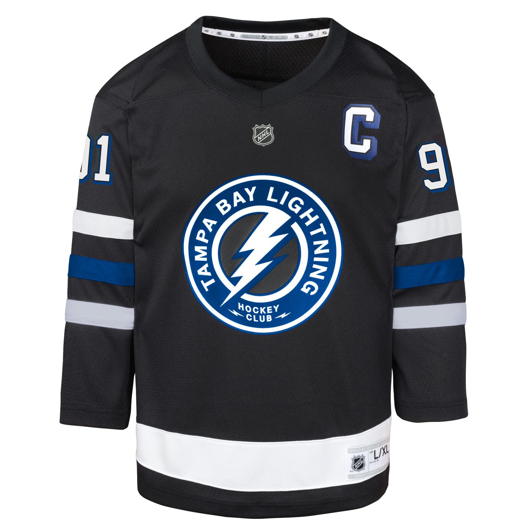 Steven Stamkos Tampa Bay Lightning Youth Alternate Replica Player Jersey - Black cheap jerseys for sale - CheapJerseys.Shop