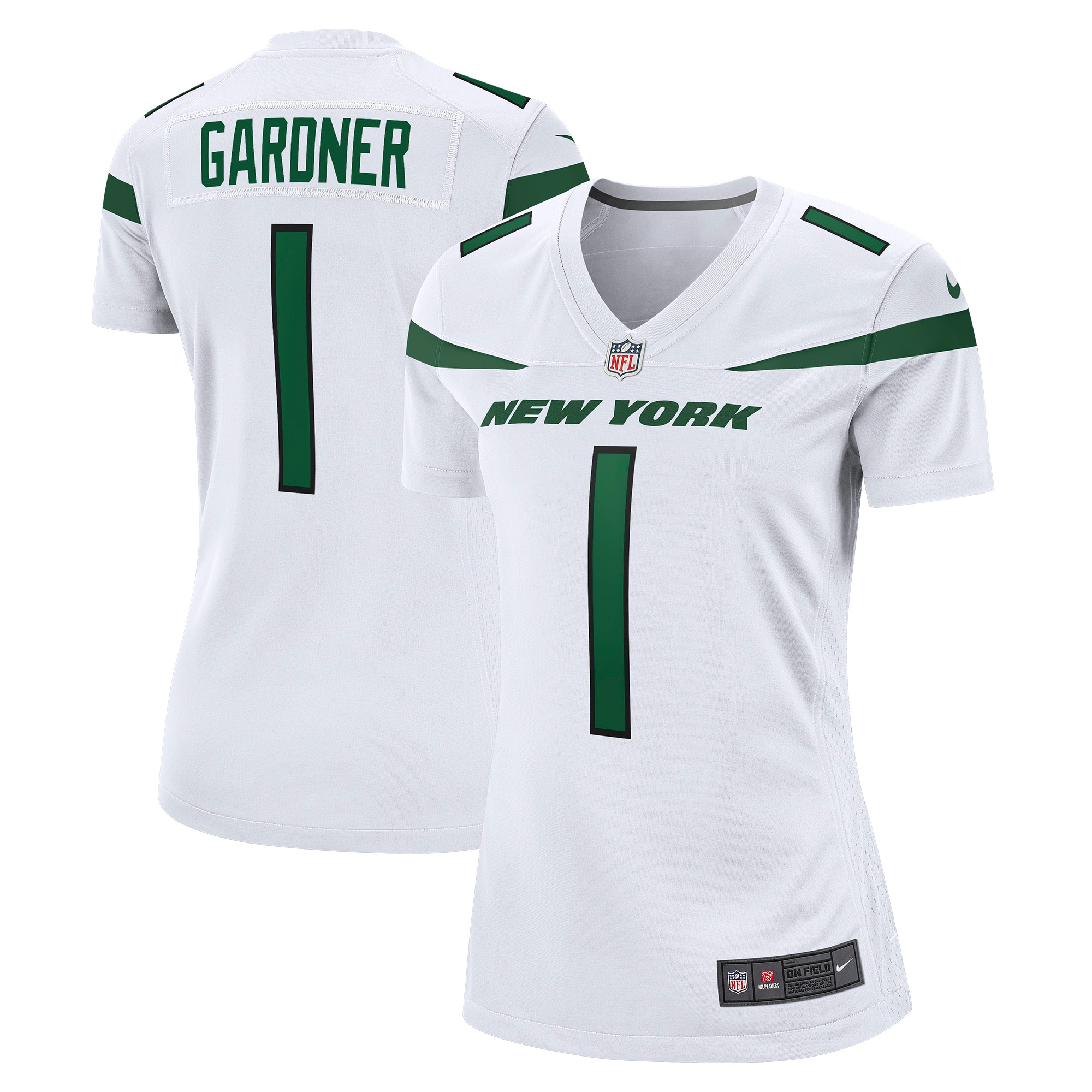Ahmad Sauce Gardner New York Jets Women's Player Jersey - White cheap jerseys for sale - CheapJerseys.Shop