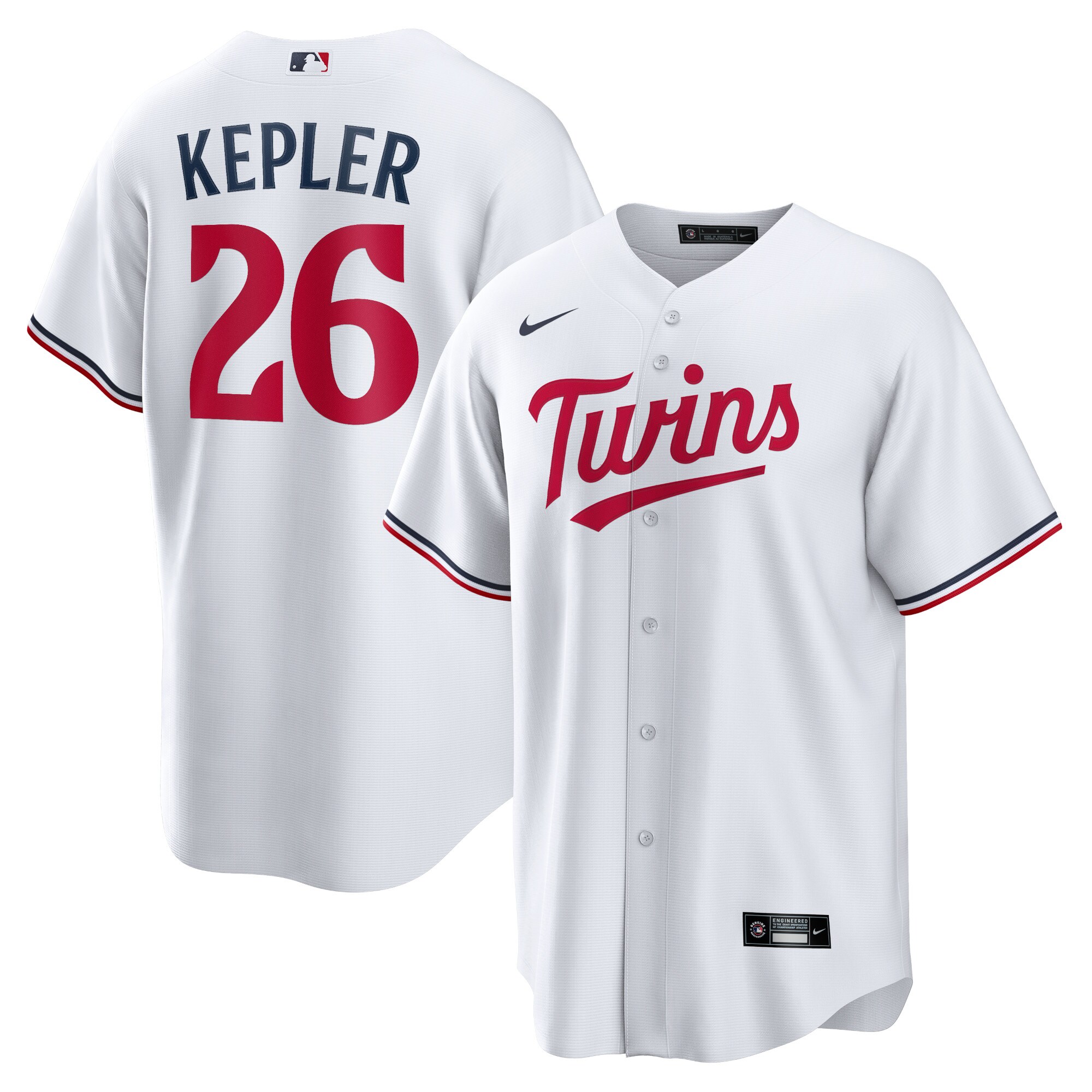 Max Kepler Minnesota Twins Home Replica Player Logo Jersey - White cheap jerseys for sale - CheapJerseys.Shop