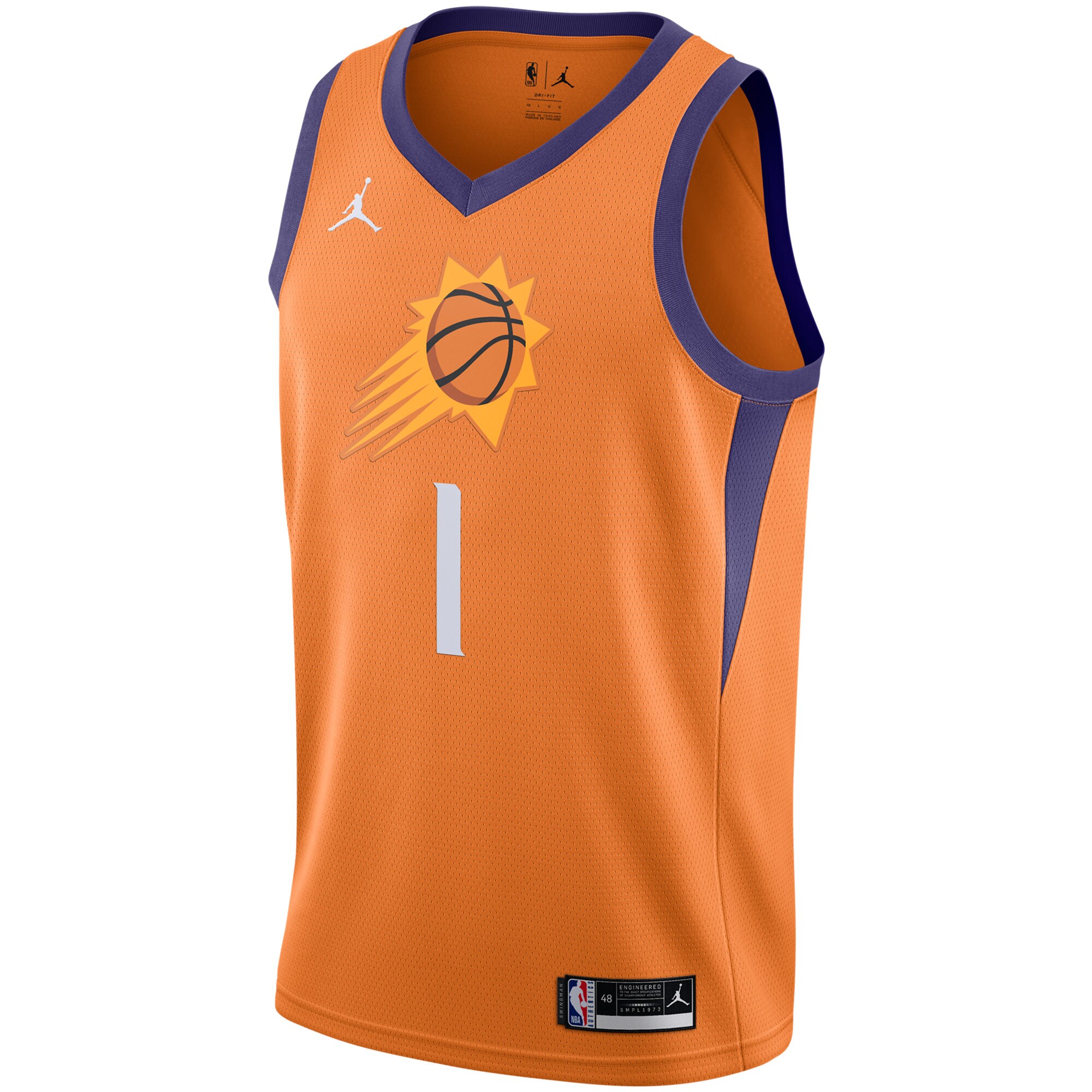 Devin Booker Phoenix Suns Jordan Brand 2020\/21 Swingman Jersey - Statement Edition - Orange cheap jerseys for sale - CheapJerseys.Shop