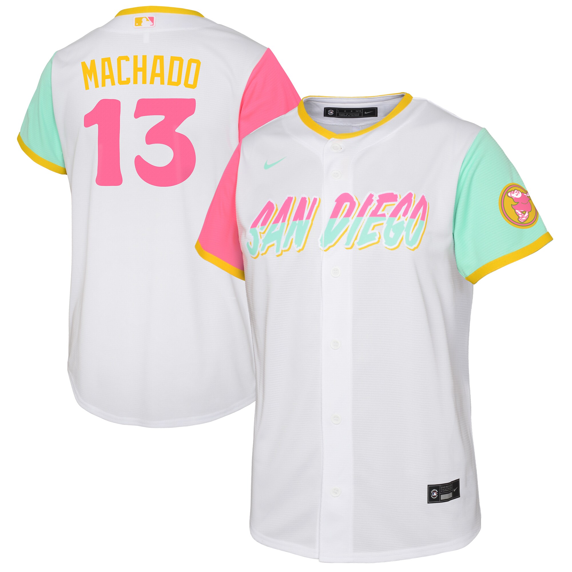 Manny Machado San Diego Padres Toddler City Connect Replica Player Jersey - White cheap jerseys for sale - CheapJerseys.Shop