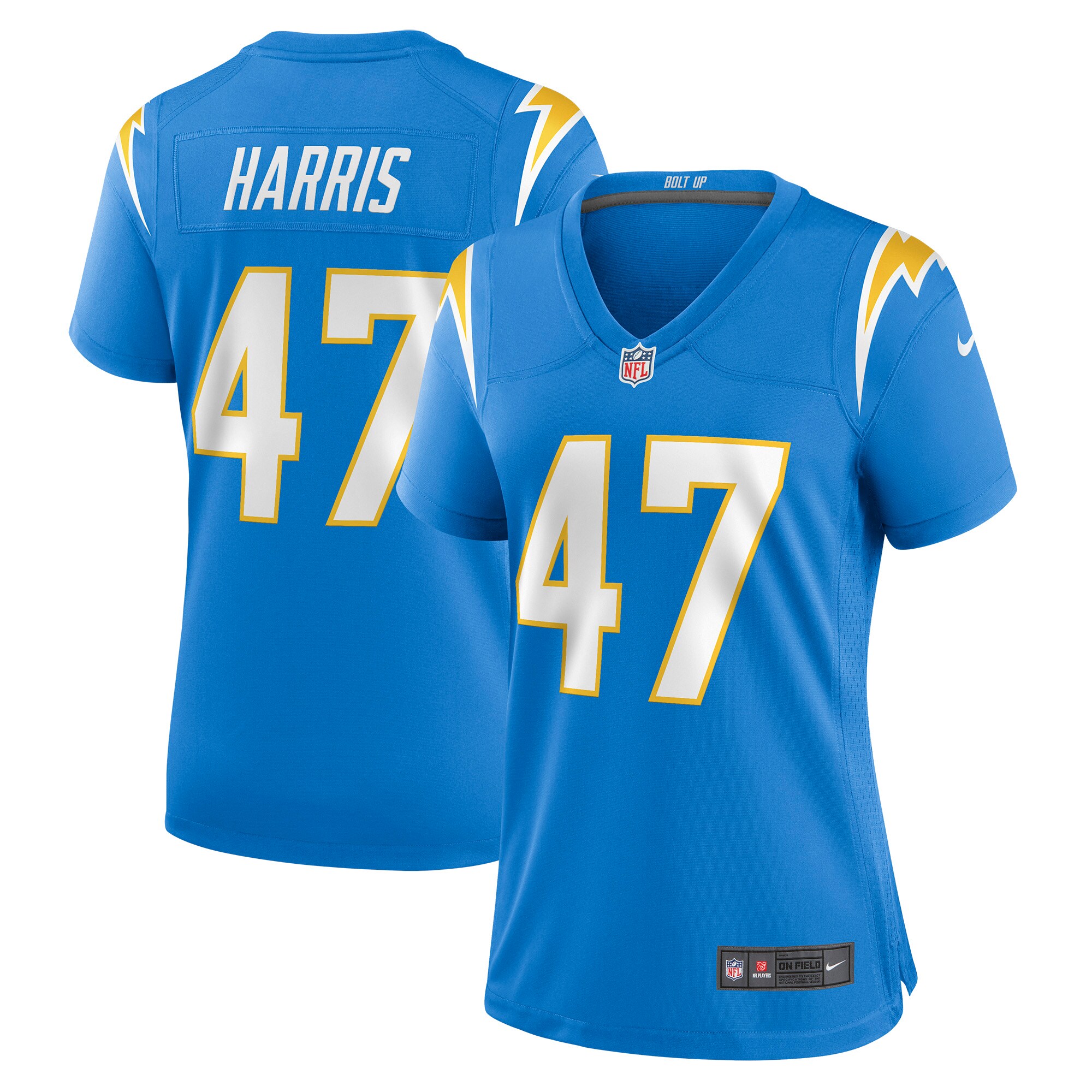 Josh Harris Los Angeles Chargers Women's Game Jersey - Powder Blue cheap jerseys for sale - CheapJerseys.Shop