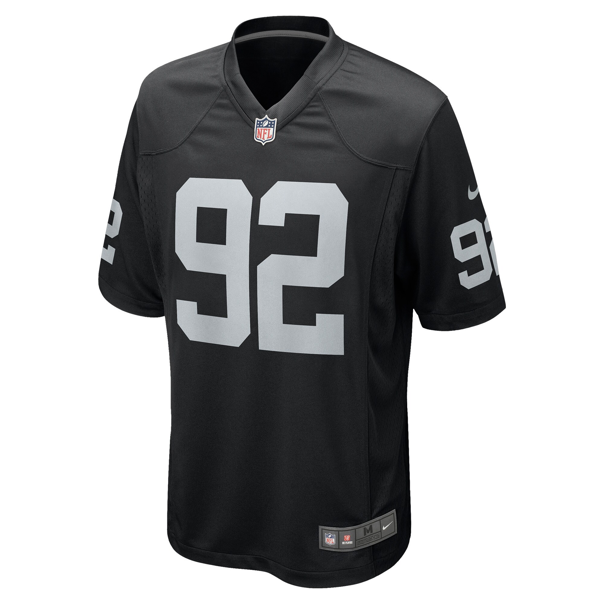 Richard Seymour Las Vegas Raiders Retired Player Game Jersey - Black cheap jerseys for sale - CheapJerseys.Shop