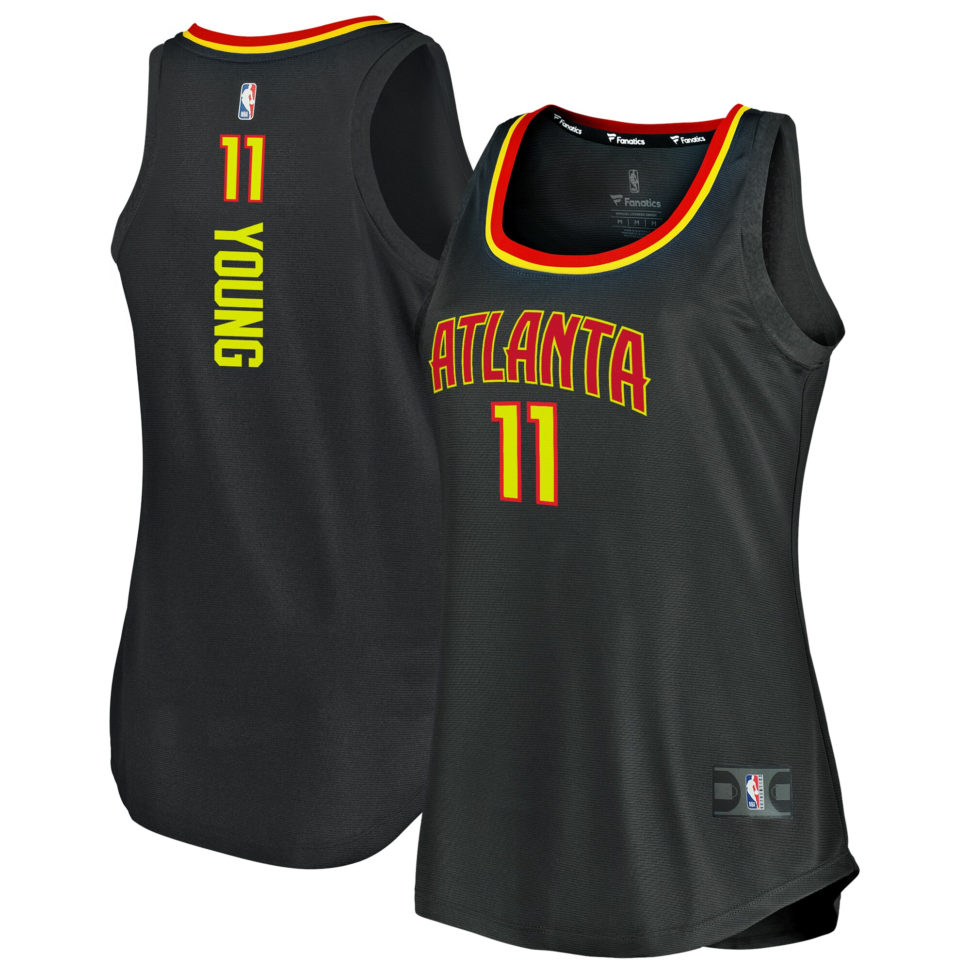 Trae Young Atlanta Hawks Fanatics Women's Fast Break Tank Jersey - Icon Edition - Black cheap jerseys for sale - CheapJerseys.Shop