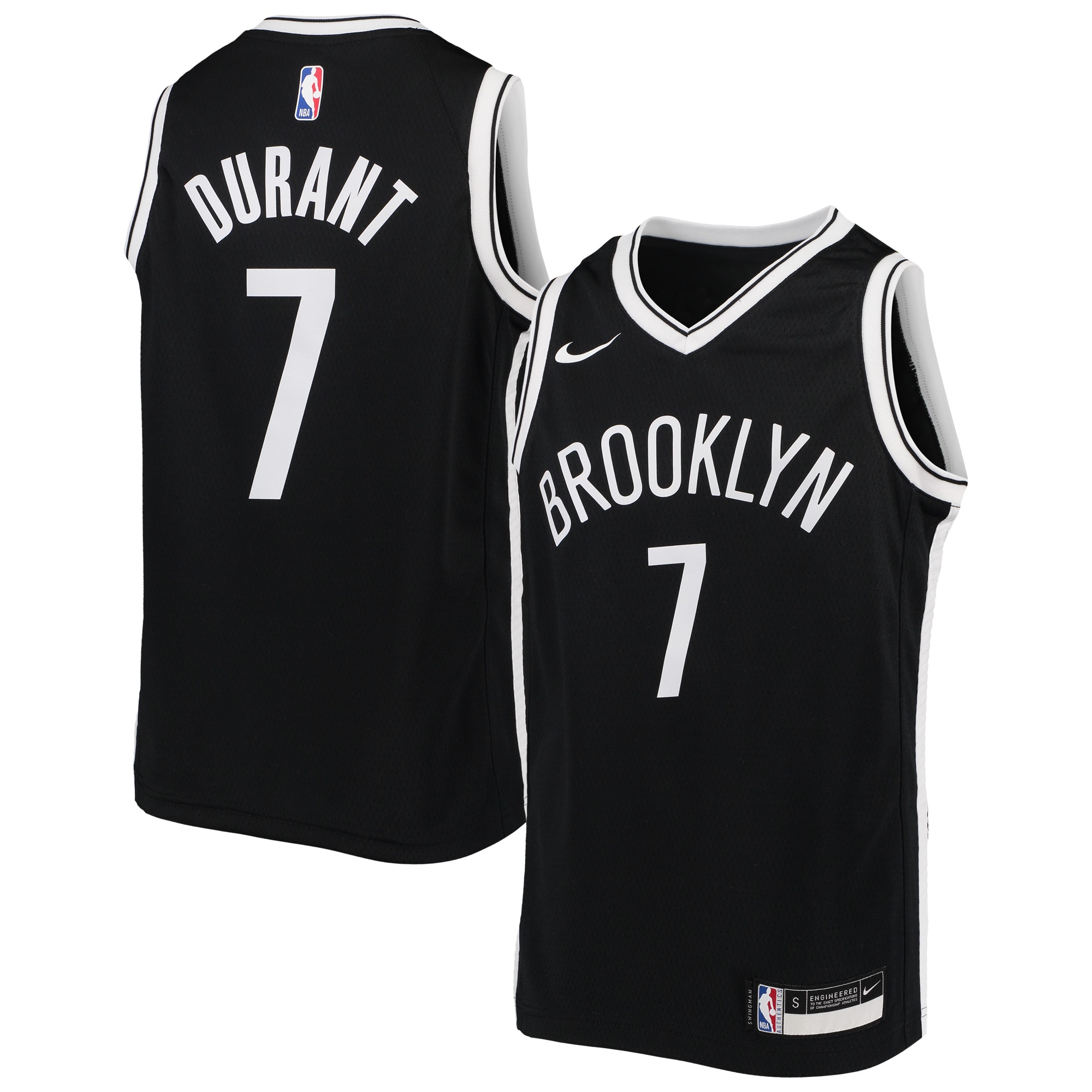 Kevin Durant Brooklyn Nets Youth Swingman Jersey - Icon Edition - Black cheap jerseys for sale - CheapJerseys.Shop