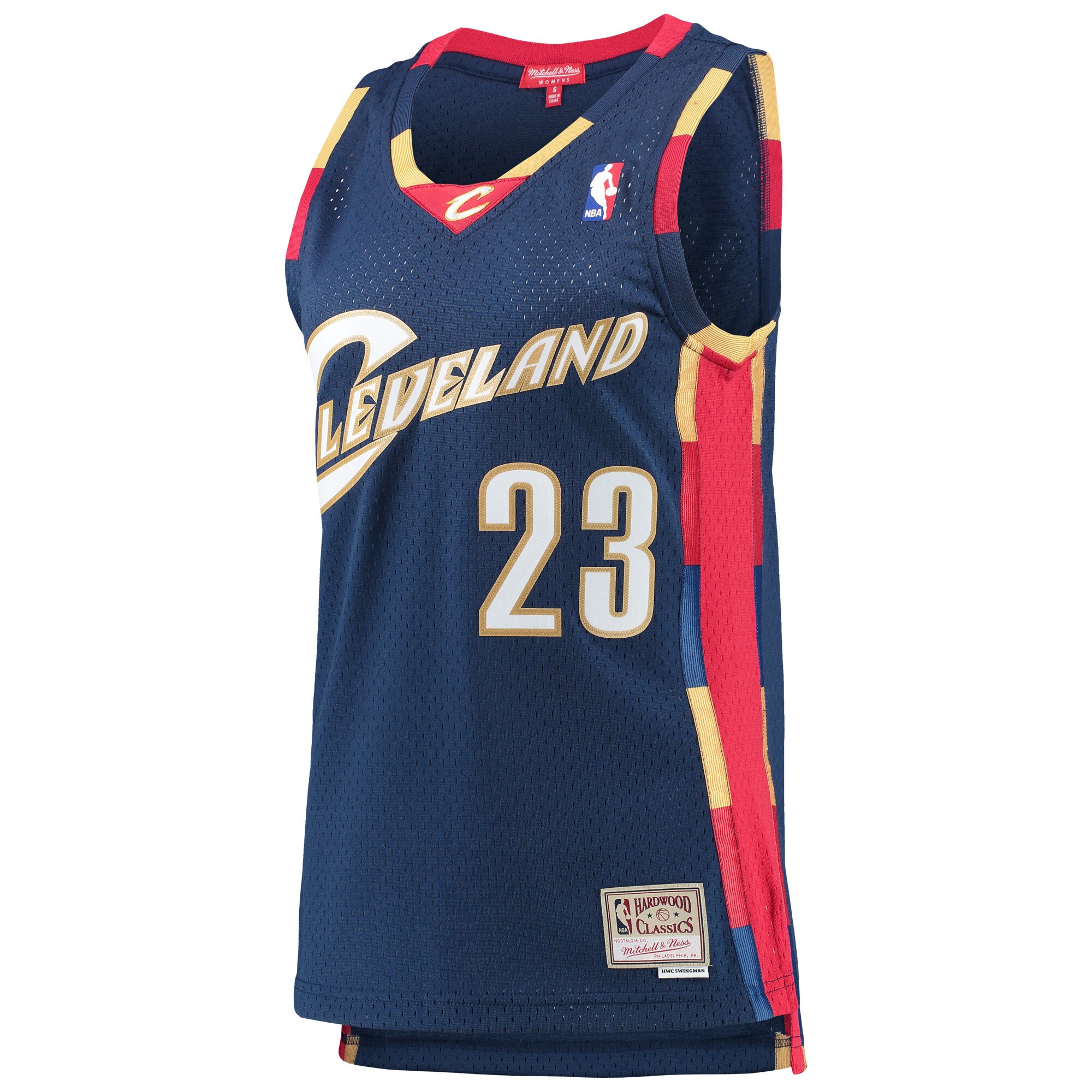 LeBron James Cleveland Cavaliers Mitchell & Ness Women's Hardwood Classics Swingman Jersey - Navy cheap jerseys for sale - CheapJerseys.Shop