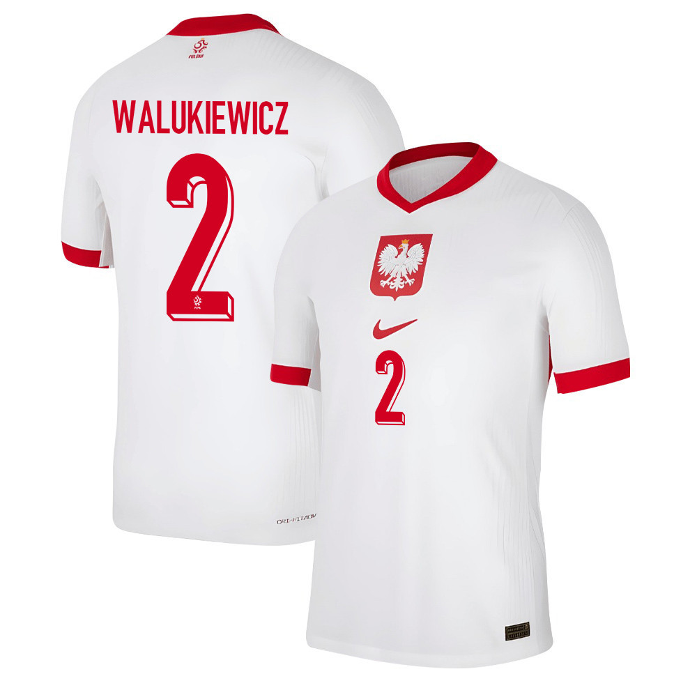 Sebastian Walukiewicz 2 Poland National Team 2024/25 Home Men Jersey - White cheap jerseys for sale - CheapJerseys.Shop