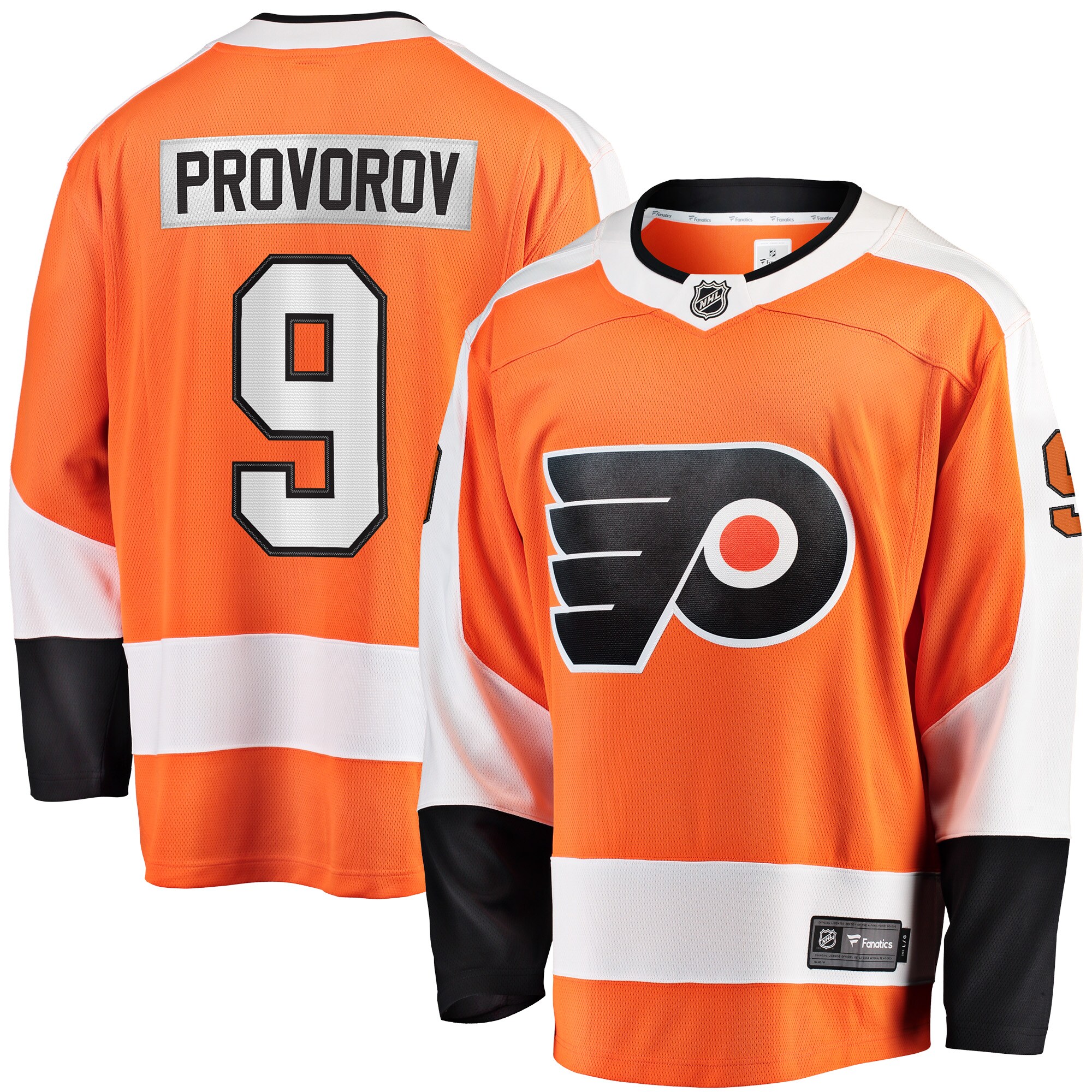 Ivan Provorov Philadelphia Flyers Fanatics Home Breakaway Jersey - Orange cheap jerseys for sale - CheapJerseys.Shop
