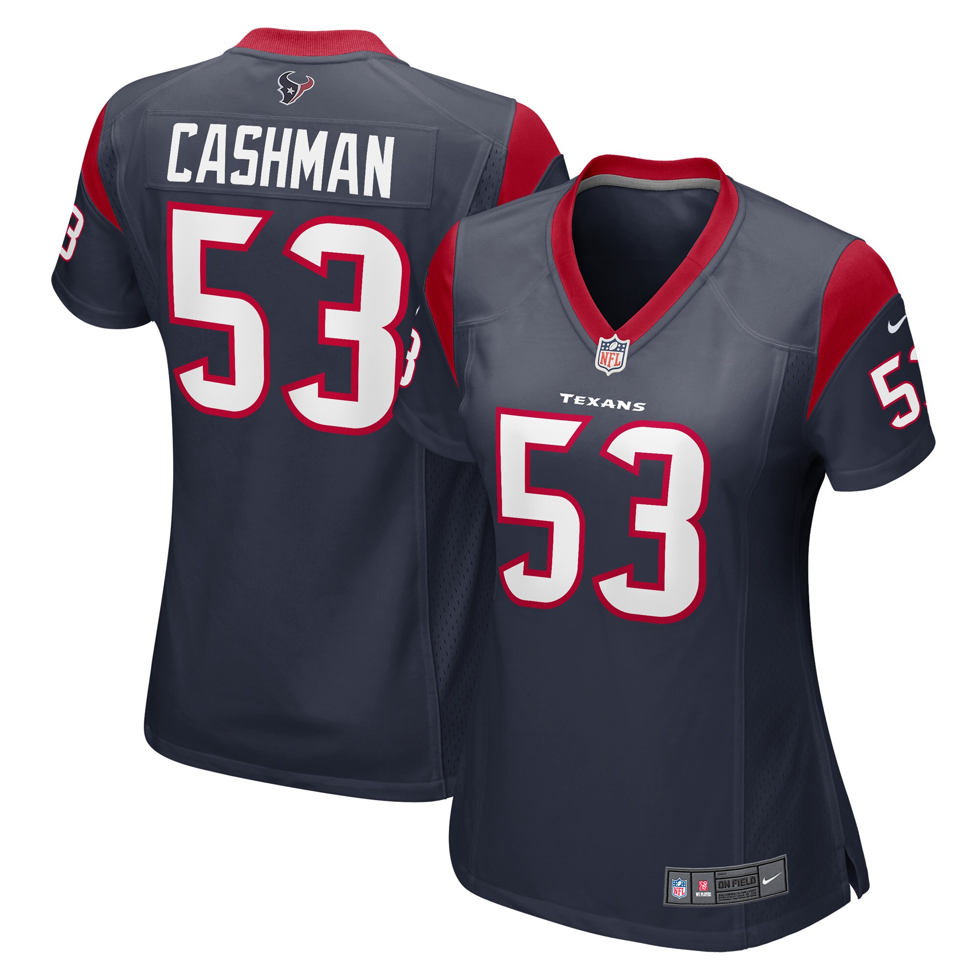 Blake Cashman Houston Texans Women's Game Player Jersey - Navy cheap jerseys for sale - CheapJerseys.Shop