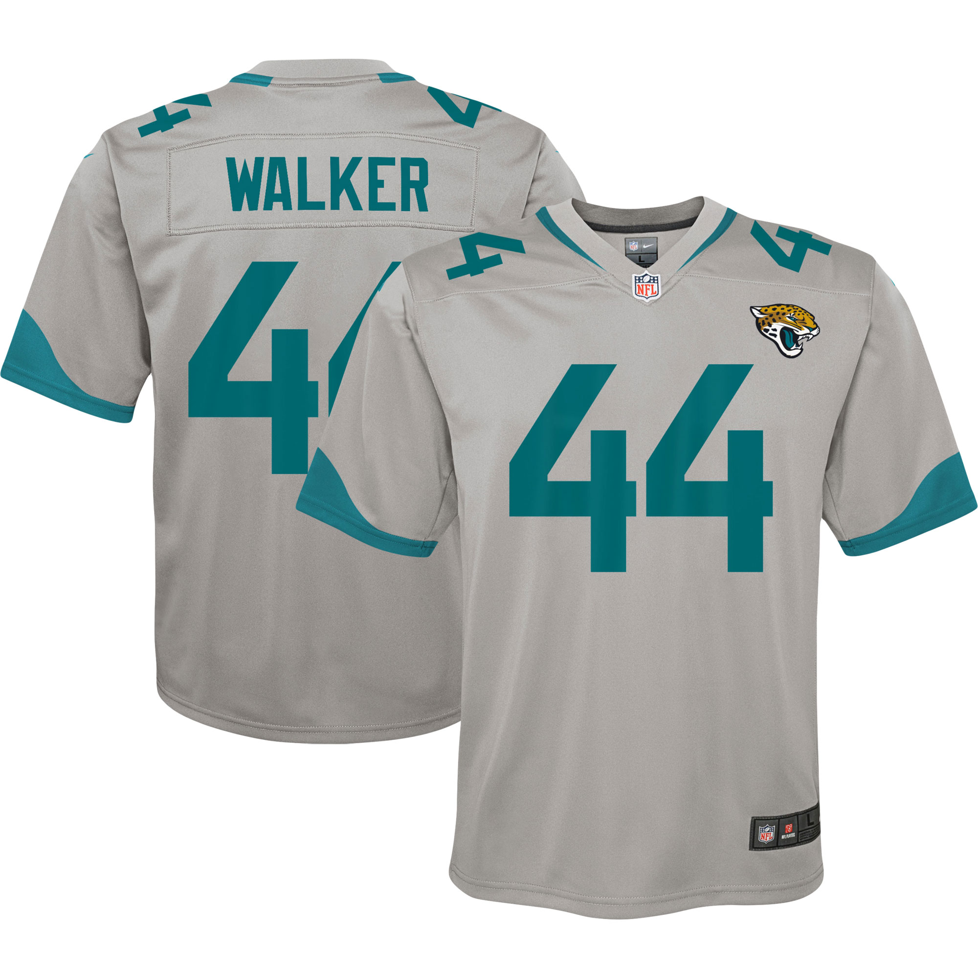 Travon Walker Jacksonville Jaguars Youth Inverted Game Jersey - Silver cheap jerseys for sale - CheapJerseys.Shop