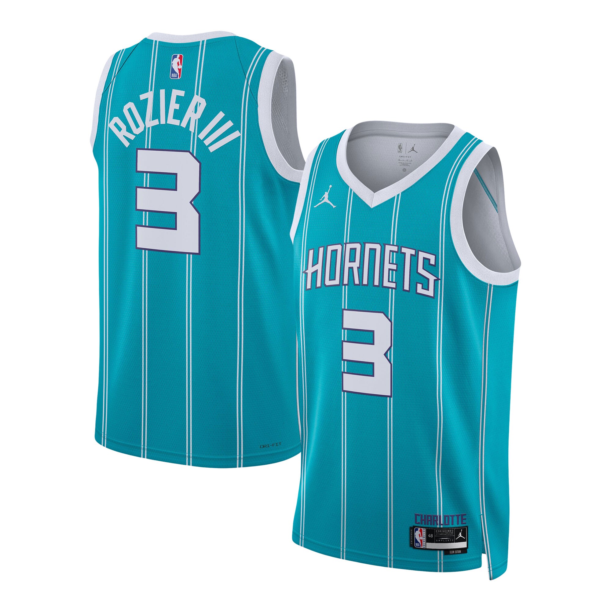 Terry Rozier Charlotte Hornets Jordan Brand Unisex Swingman Jersey - Icon Edition - Teal cheap jerseys for sale - CheapJerseys.Shop
