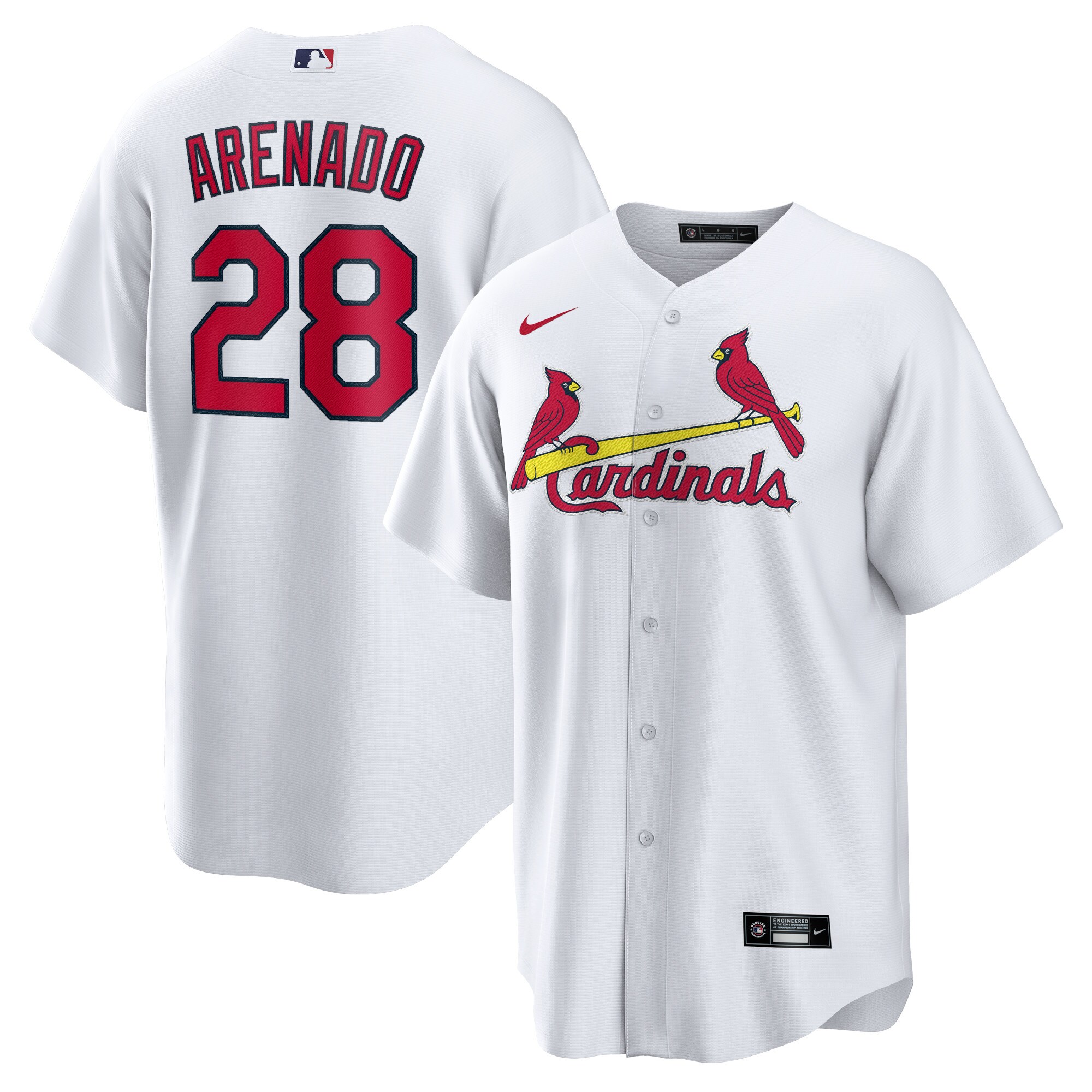 Nolan Arenado St. Louis Cardinals Home Official Replica Player Jersey - White cheap jerseys for sale - CheapJerseys.Shop