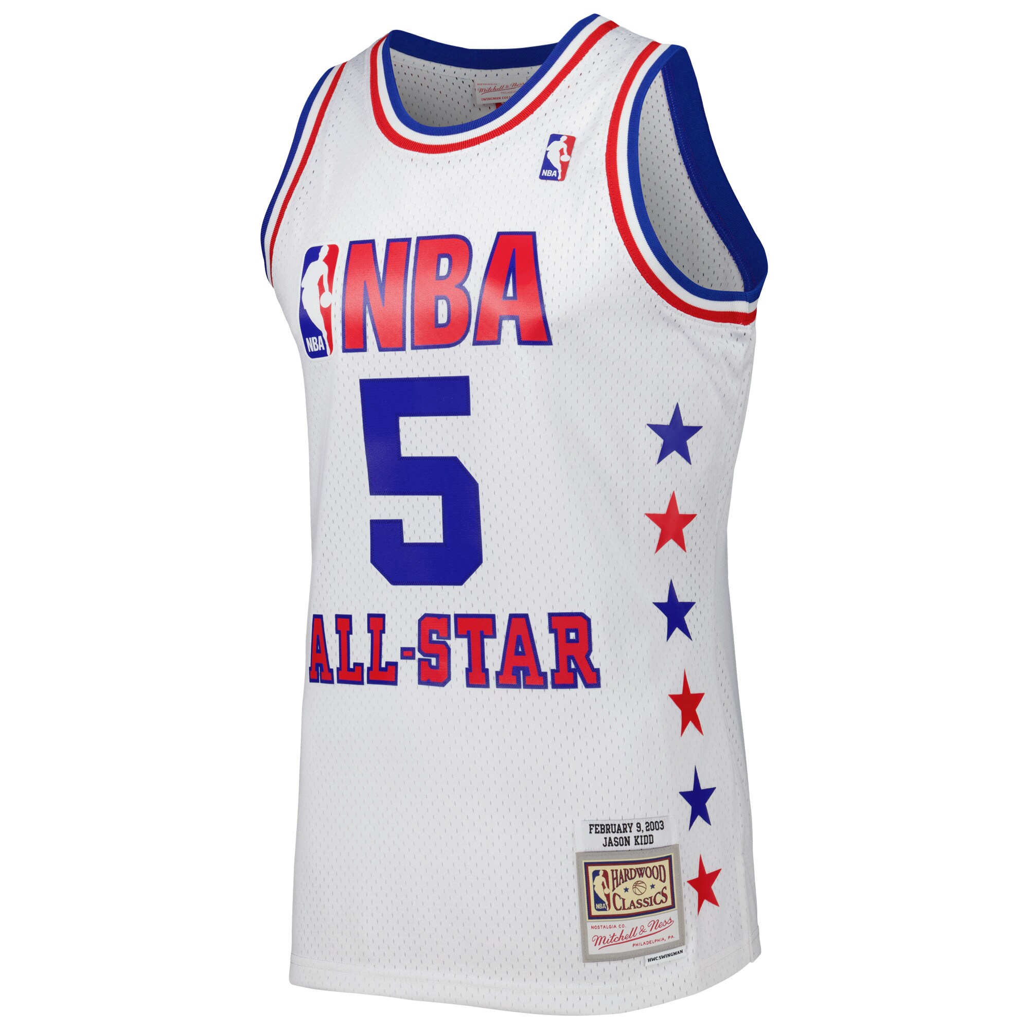 Jason Kidd Eastern Conference Mitchell & Ness 2003 All Star Game Swingman Jersey - White cheap jerseys for sale - CheapJerseys.Shop
