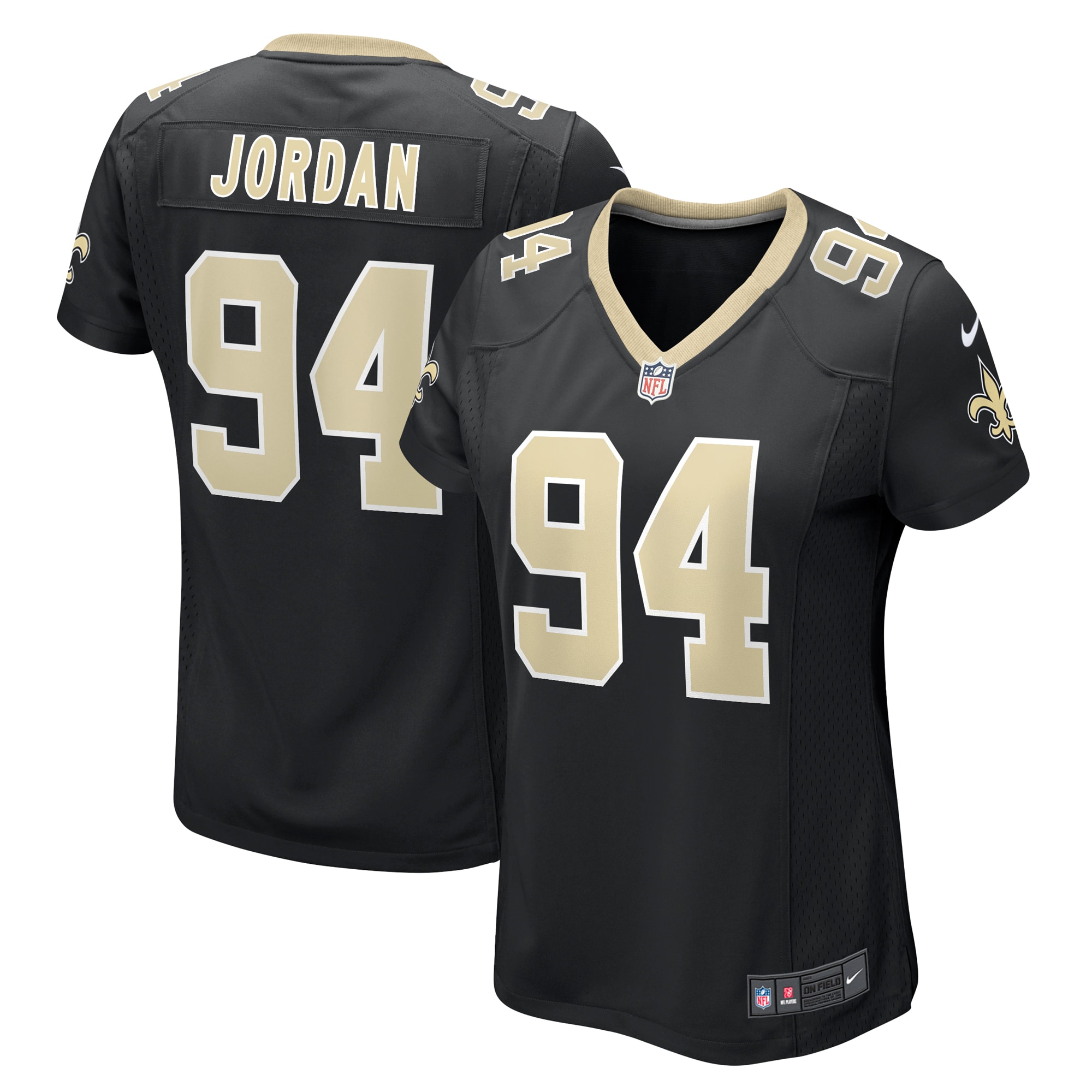 Cameron Jordan New Orleans Saints Women's Team Game Jersey - Black cheap jerseys for sale - CheapJerseys.Shop