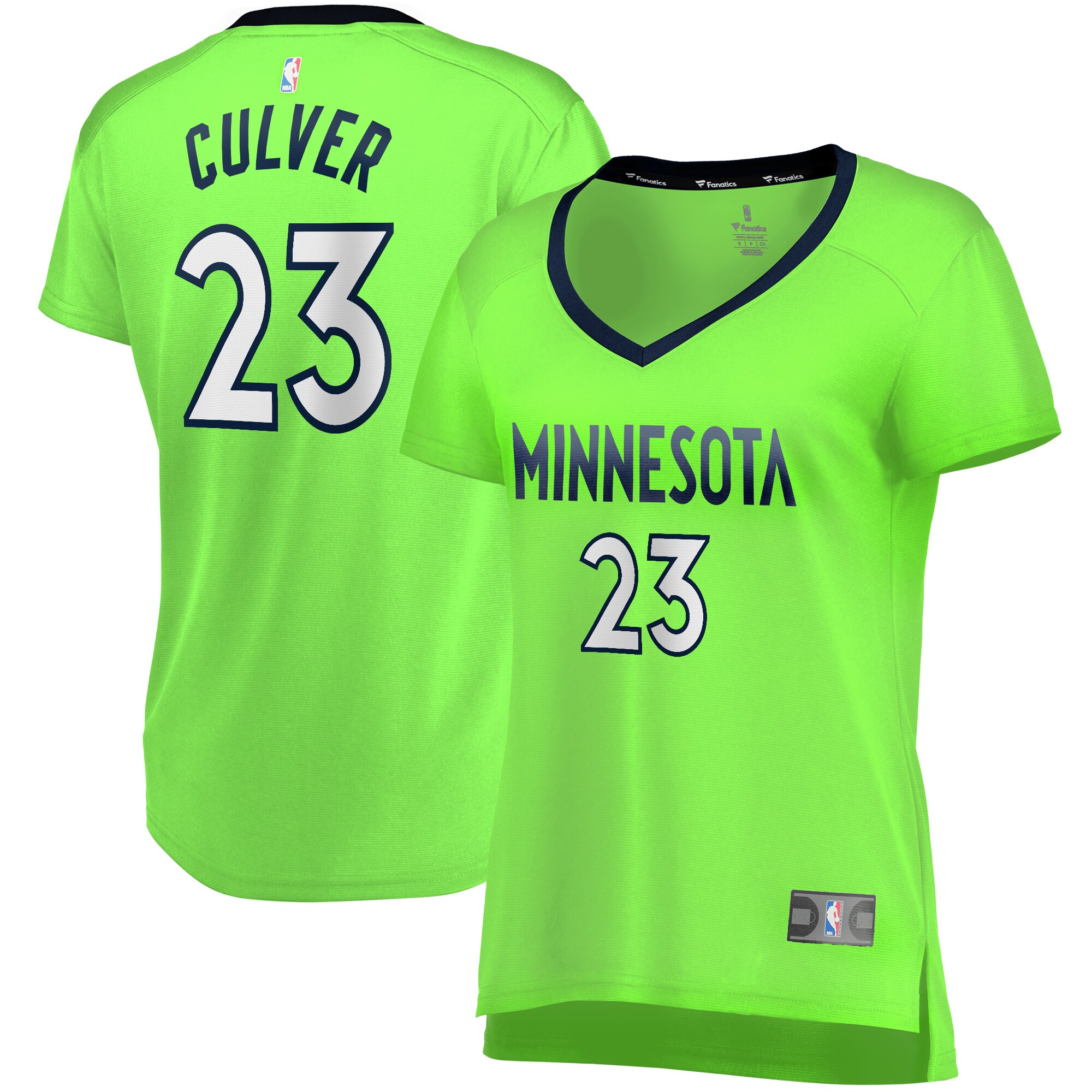 Jarrett Culver Minnesota Timberwolves Fanatics Women's Fast Break Replica Jersey Green - Statement Edition cheap jerseys for sale - CheapJerseys.Shop