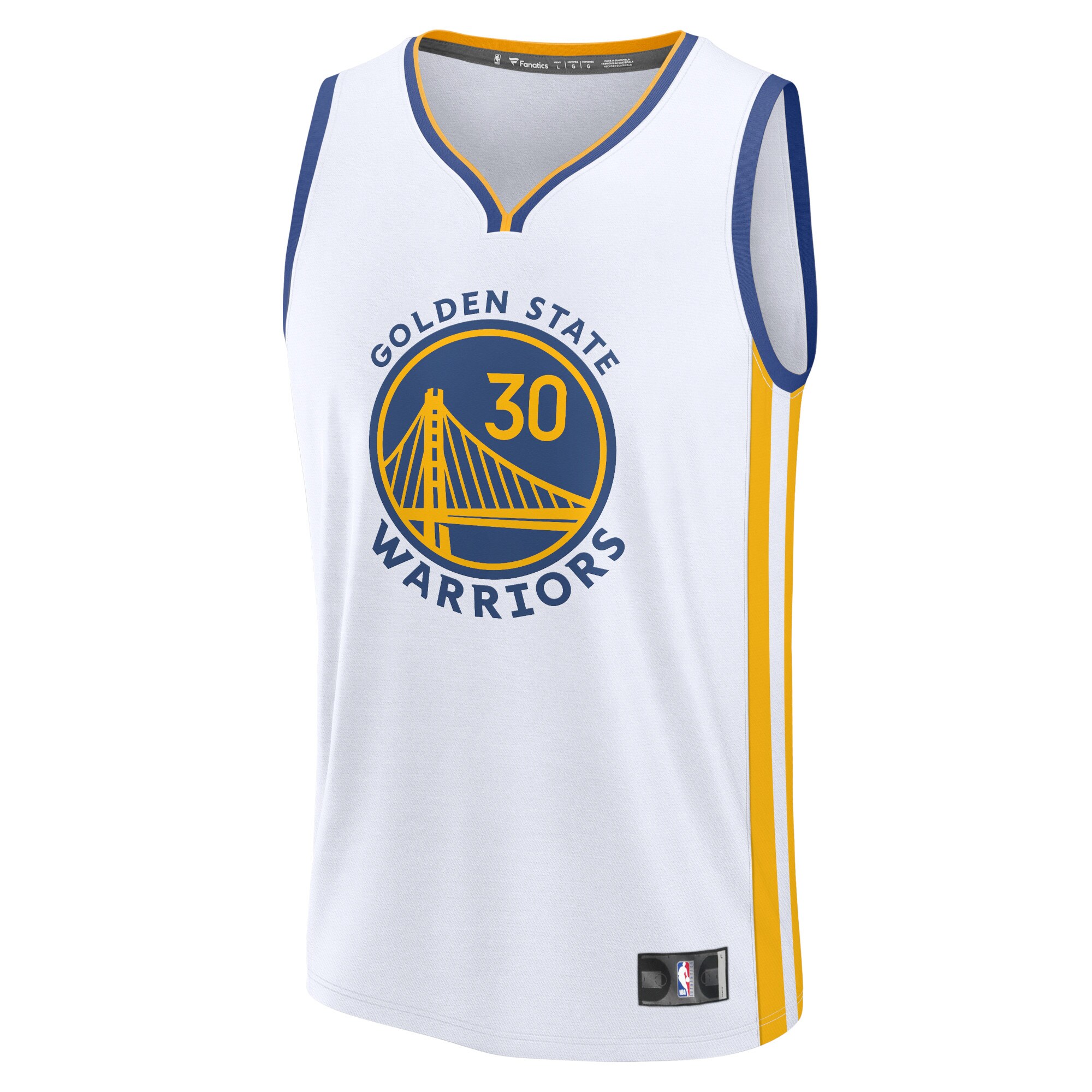 Stephen Curry Golden State Warriors Fanatics Fast Break Replica Player Jersey - Association Edition - White cheap jerseys for sale - CheapJerseys.Shop
