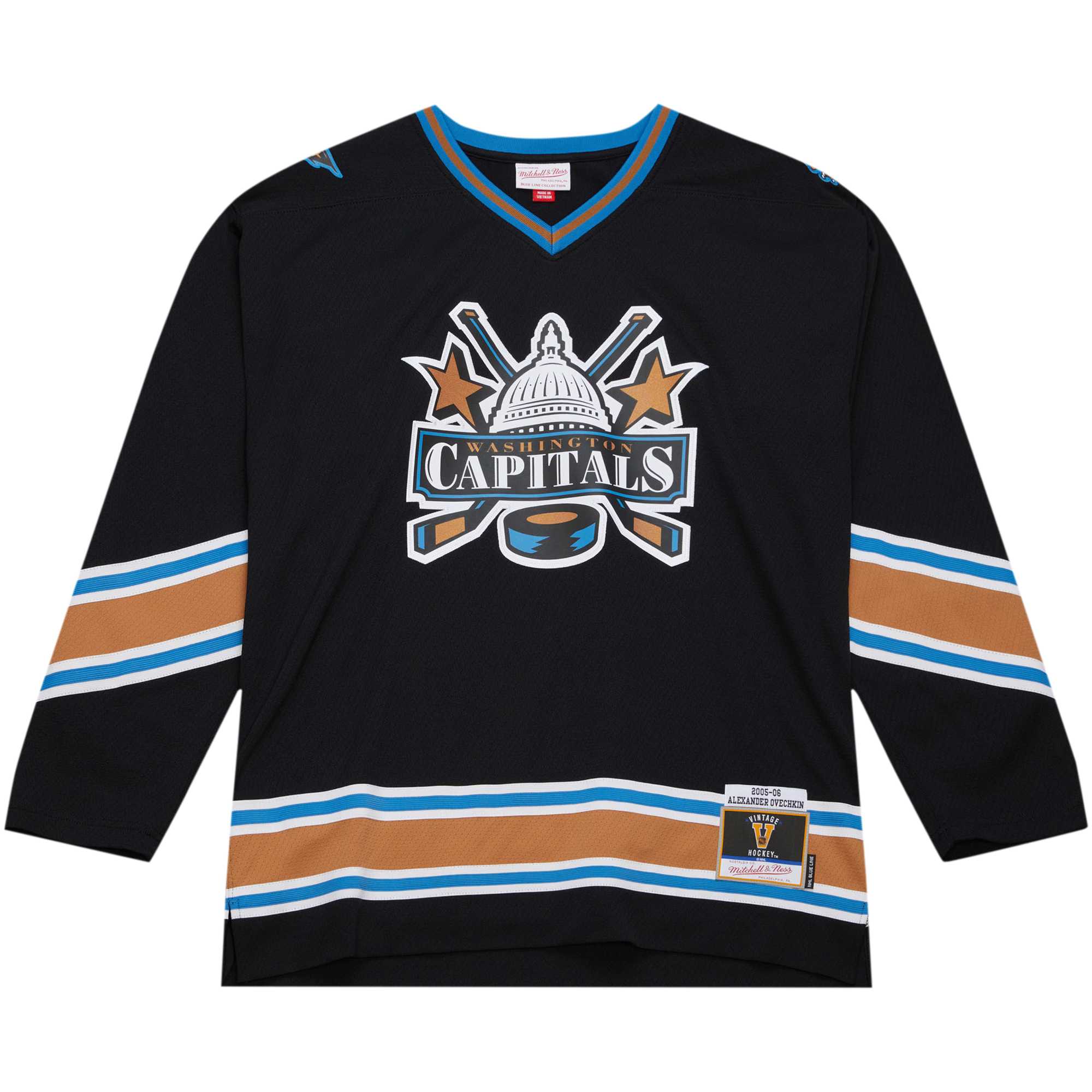 Alexander Ovechkin Washington Capitals Mitchell & Ness 2005\/06 Blue Line Player Jersey - Black cheap jerseys for sale - CheapJerseys.Shop
