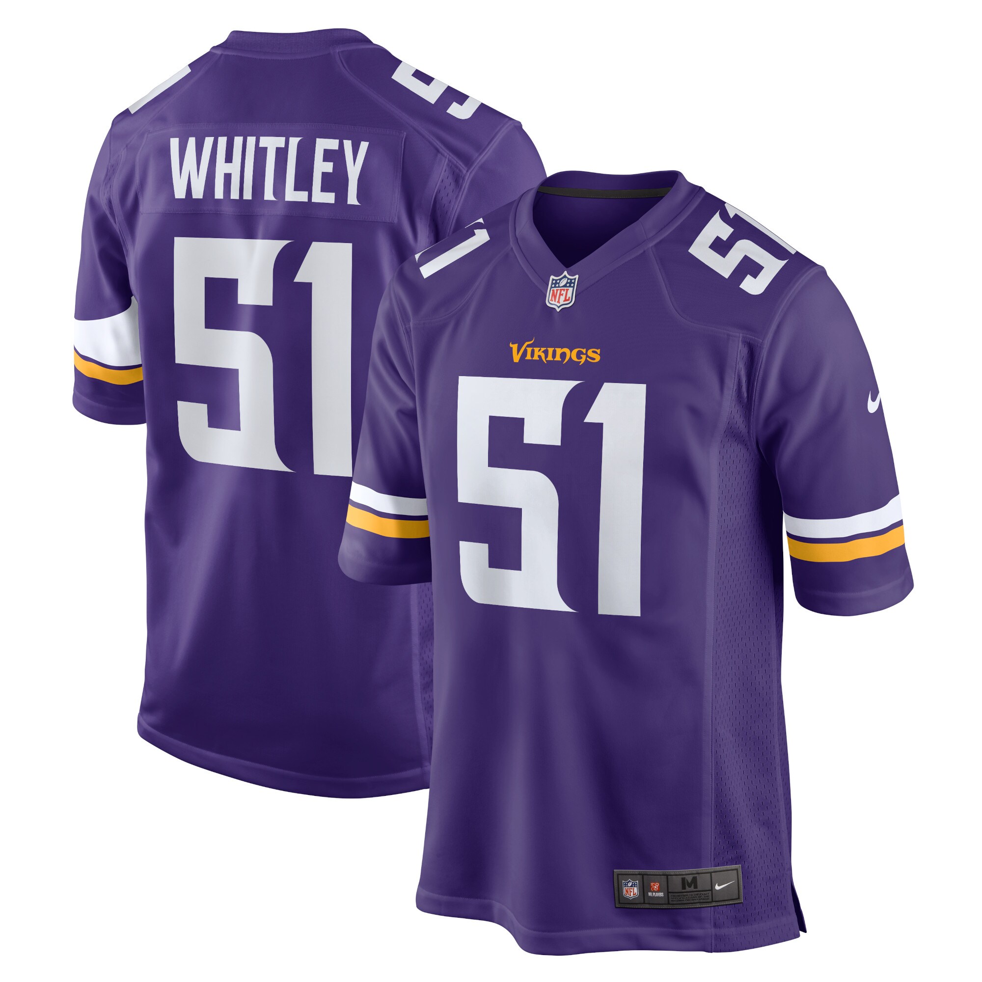Benton Whitley Minnesota Vikings Home Game Player Jersey - Purple cheap jerseys for sale - CheapJerseys.Shop