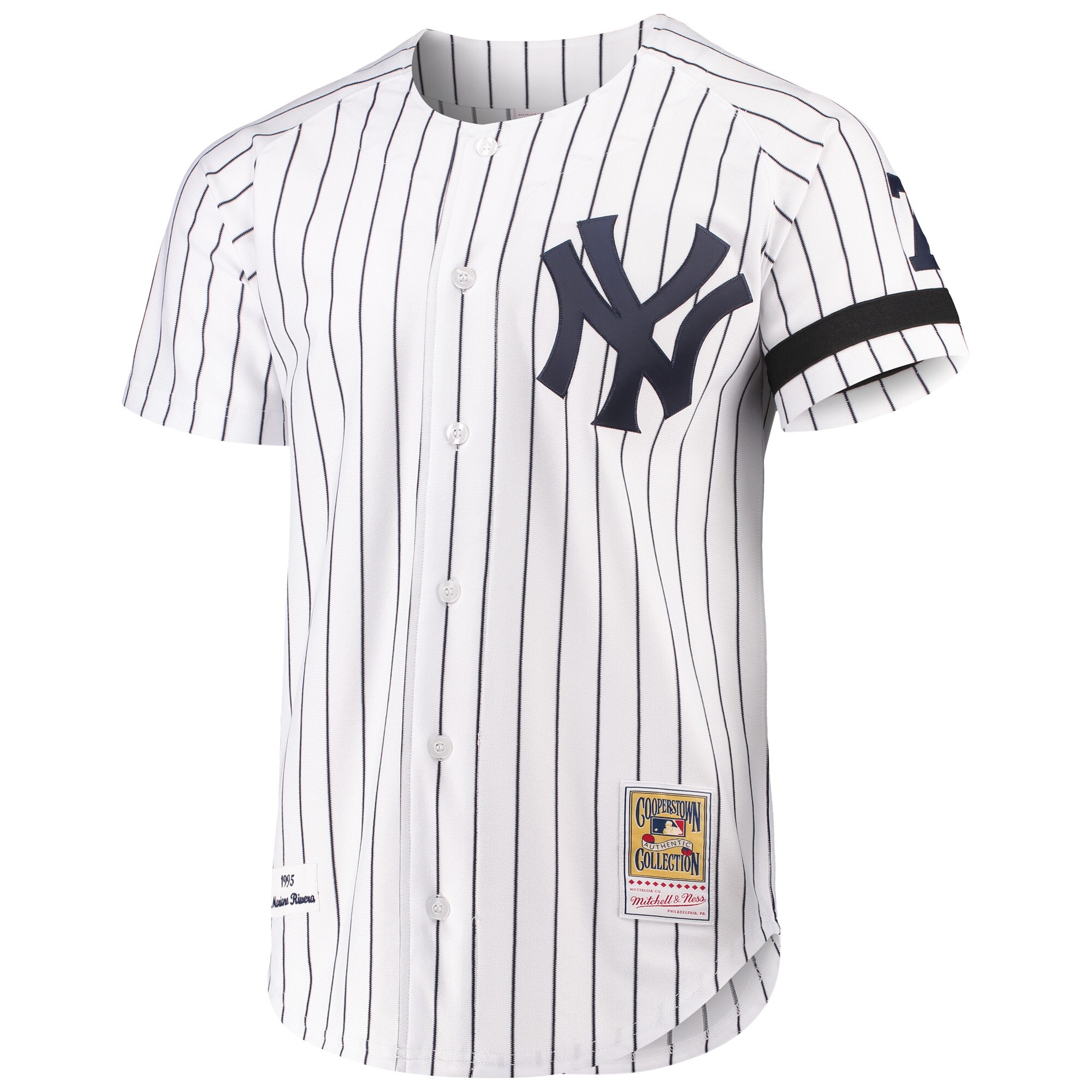 Mariano Rivera New York Yankees Mitchell & Ness Authentic Jersey - White cheap jerseys for sale - CheapJerseys.Shop