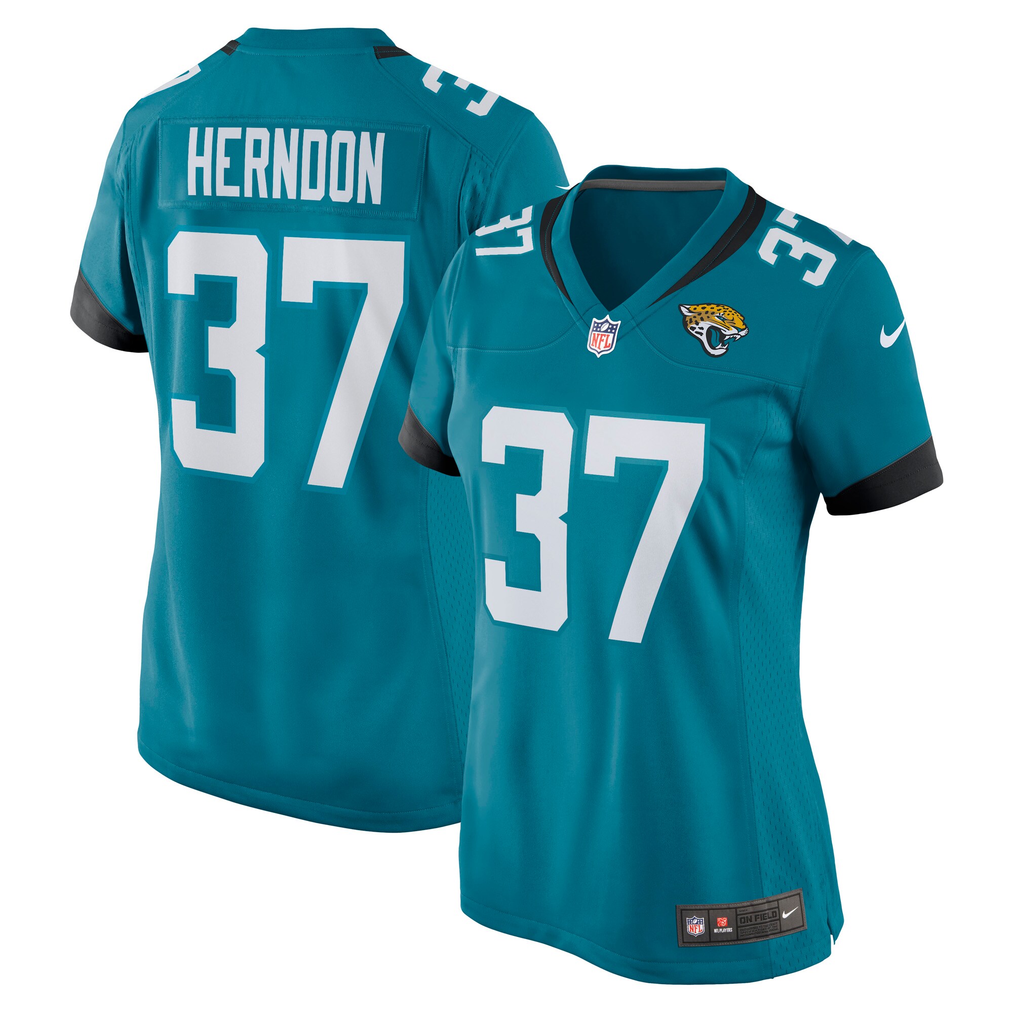 Tre Herndon Jacksonville Jaguars Women's Game Jersey - Teal cheap jerseys for sale - CheapJerseys.Shop