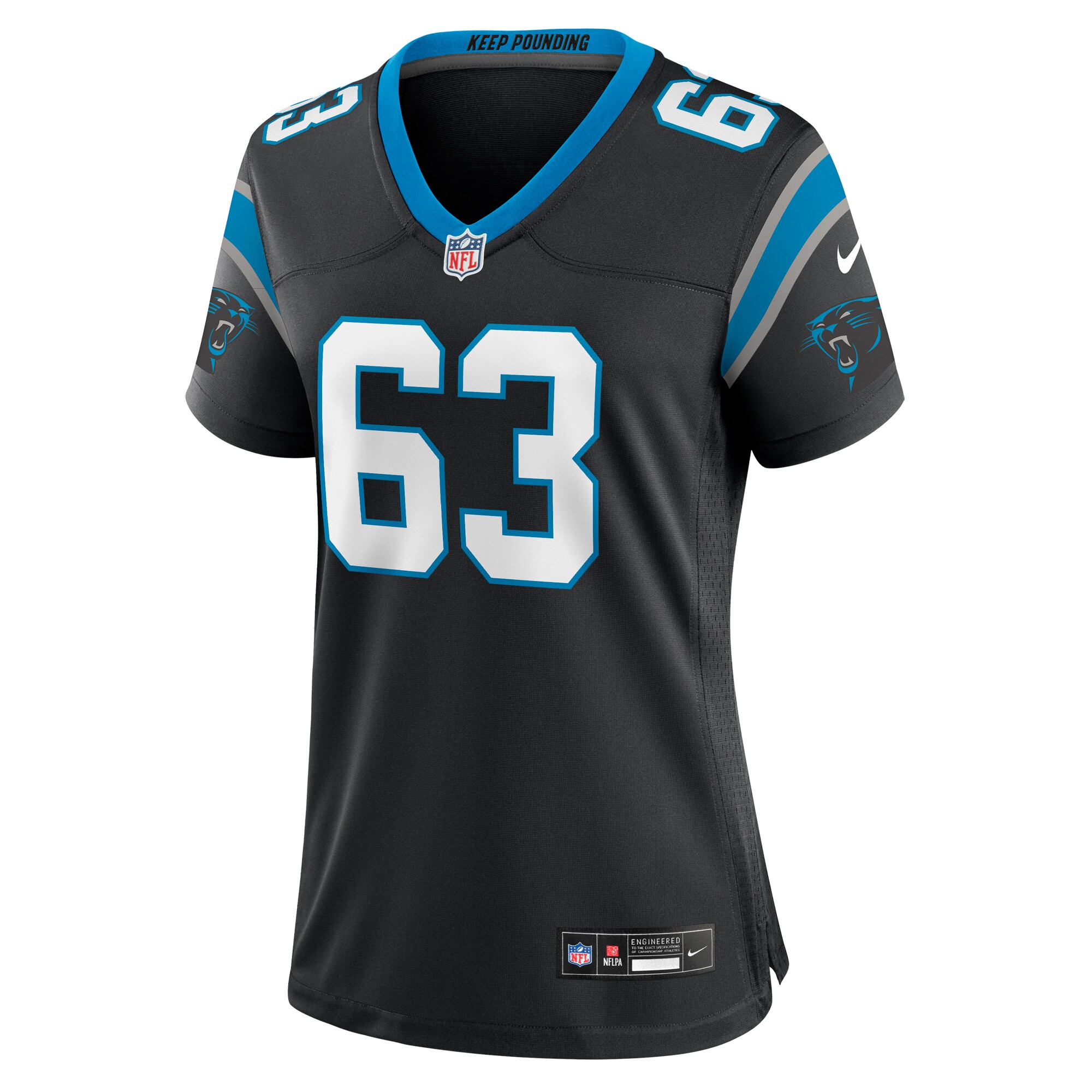 Austin Corbett Carolina Panthers Women's Team Game Jersey - Black cheap jerseys for sale - CheapJerseys.Shop