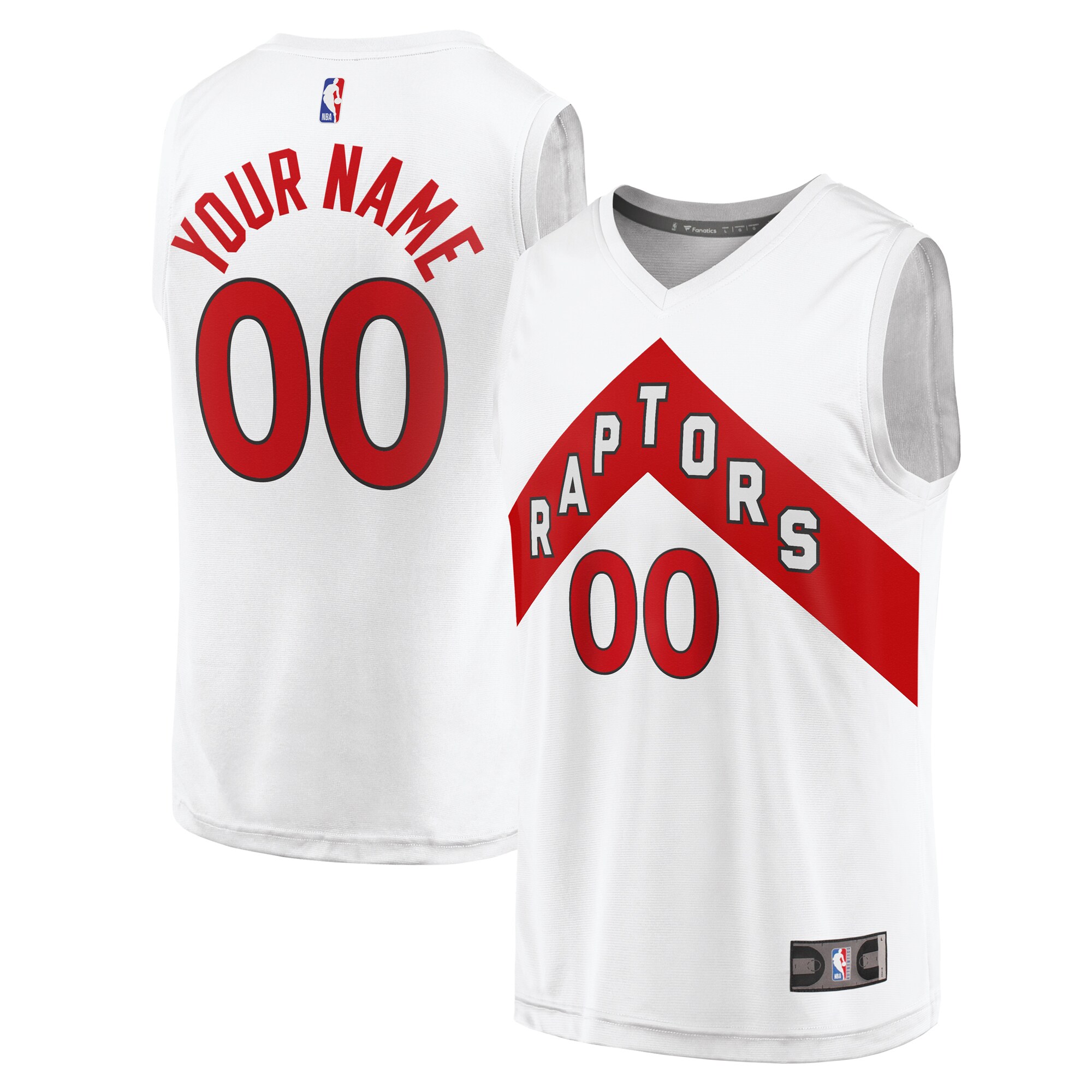 Toronto Raptors Fanatics Youth Fast Break Replica Custom Jersey - Association Edition - White cheap jerseys for sale - CheapJerseys.Shop