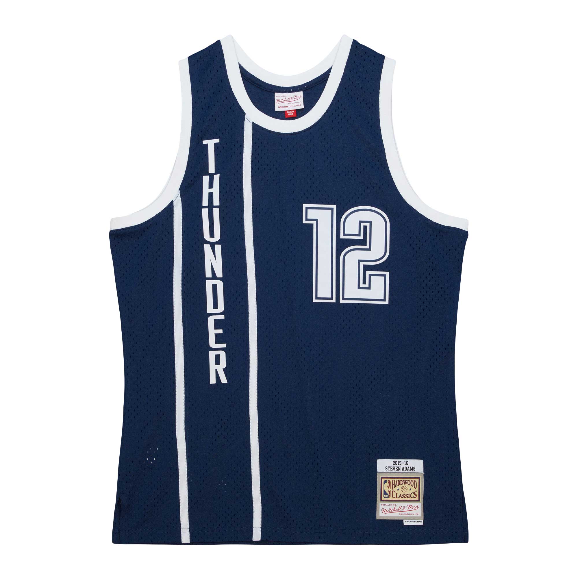 Steven Adams Oklahoma City Thunder Mitchell & Ness 2015\/16 Hardwood Classics Alternate Swingman Jersey - Navy cheap jerseys for sale - CheapJerseys.Shop