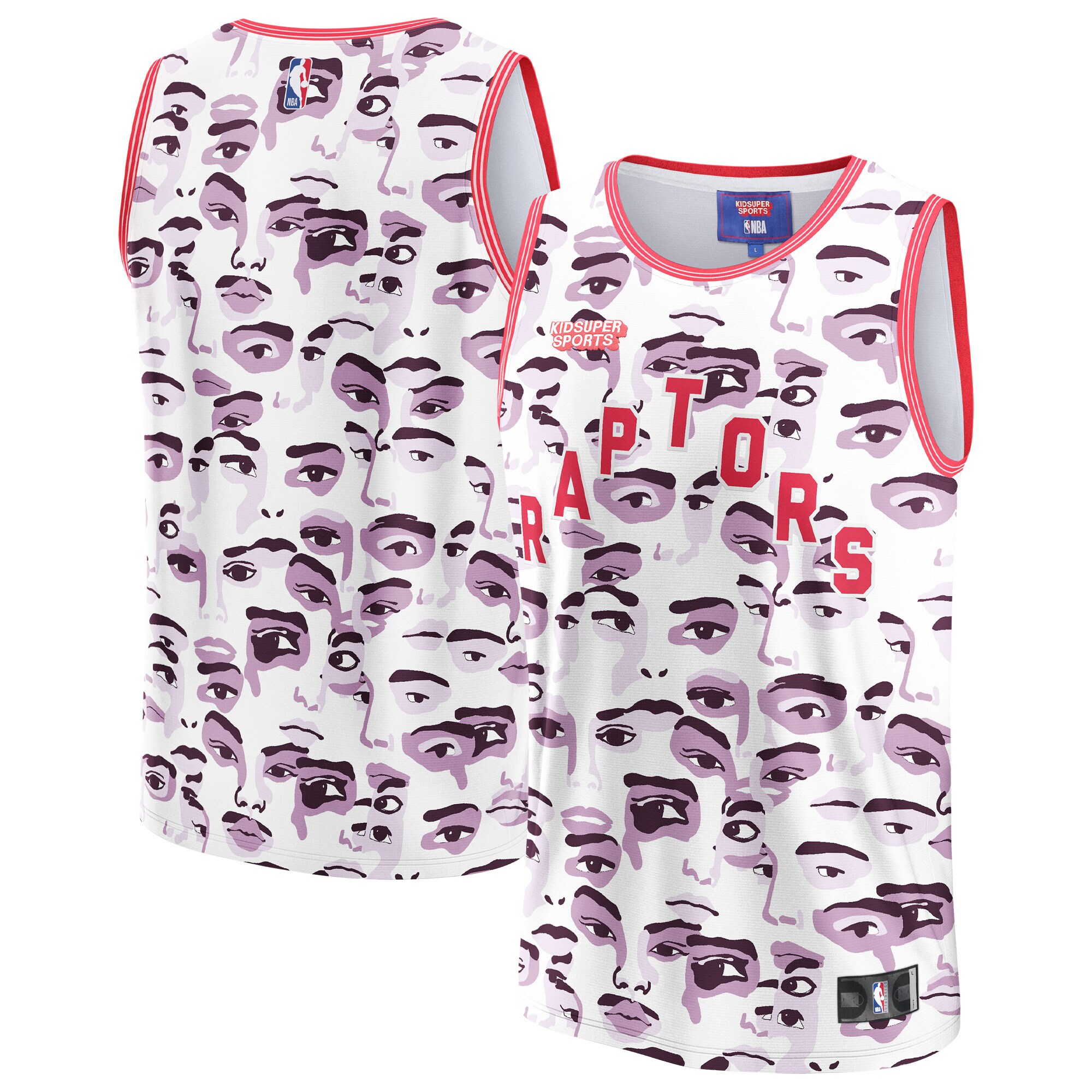 Toronto Raptors & KidSuper Studios by Fanatics Unisex Hometown Jersey - White cheap jerseys for sale - CheapJerseys.Shop