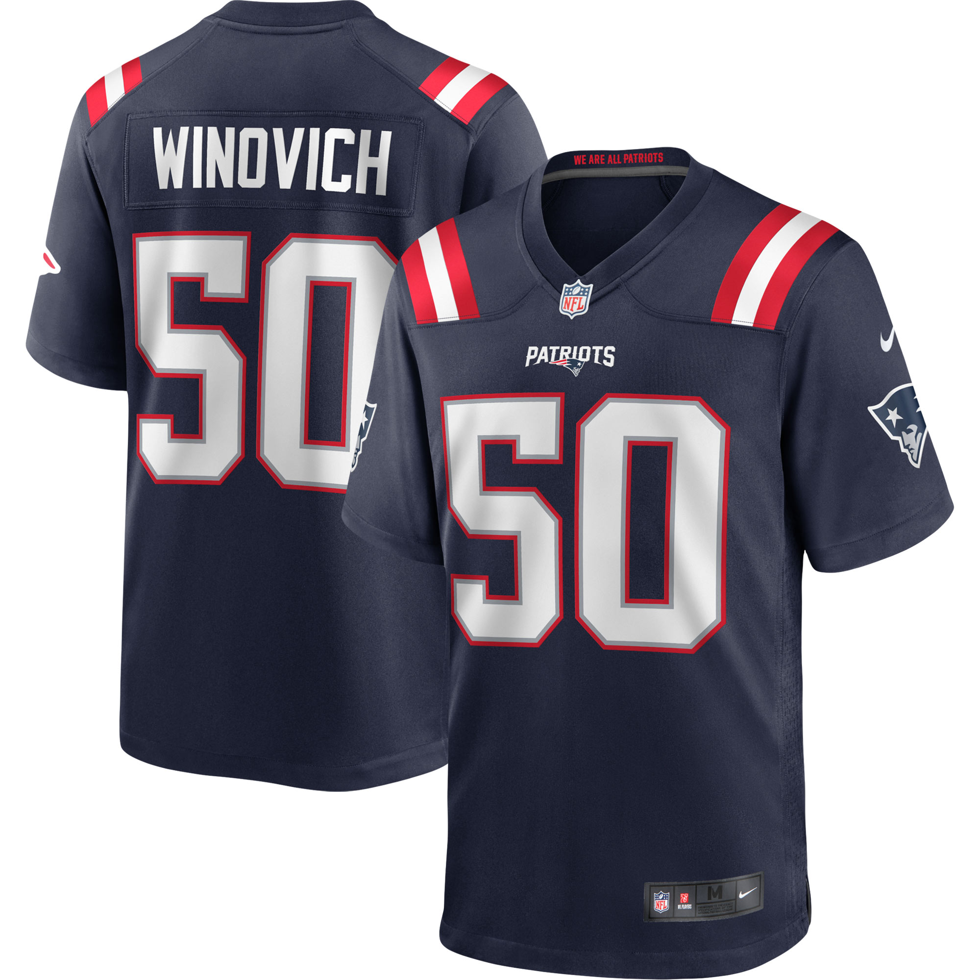 Chase Winovich New England Patriots Game Player Jersey - Navy cheap jerseys for sale - CheapJerseys.Shop