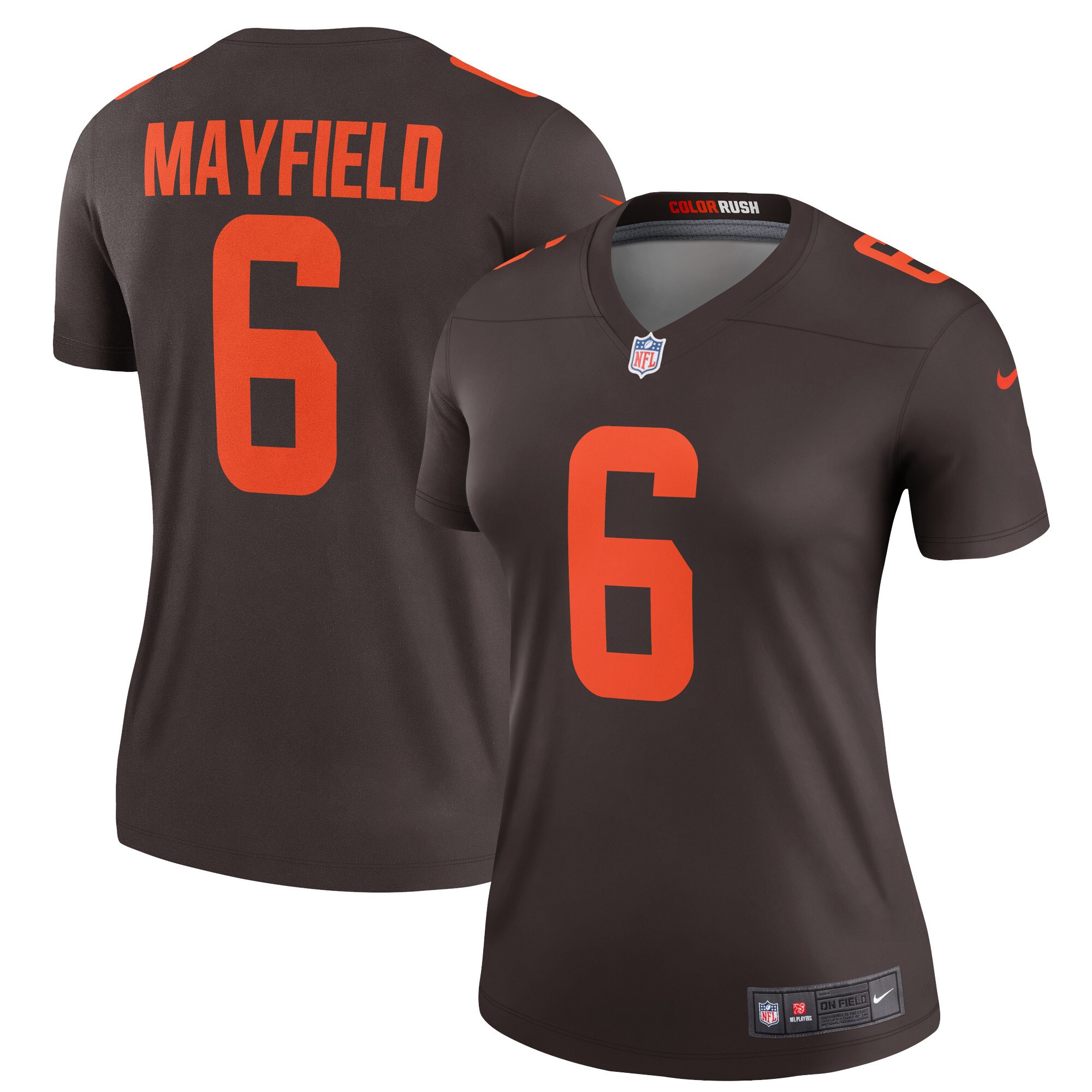 Baker Mayfield Cleveland Browns Women's Alternate Legend Jersey - Brown cheap jerseys for sale - CheapJerseys.Shop