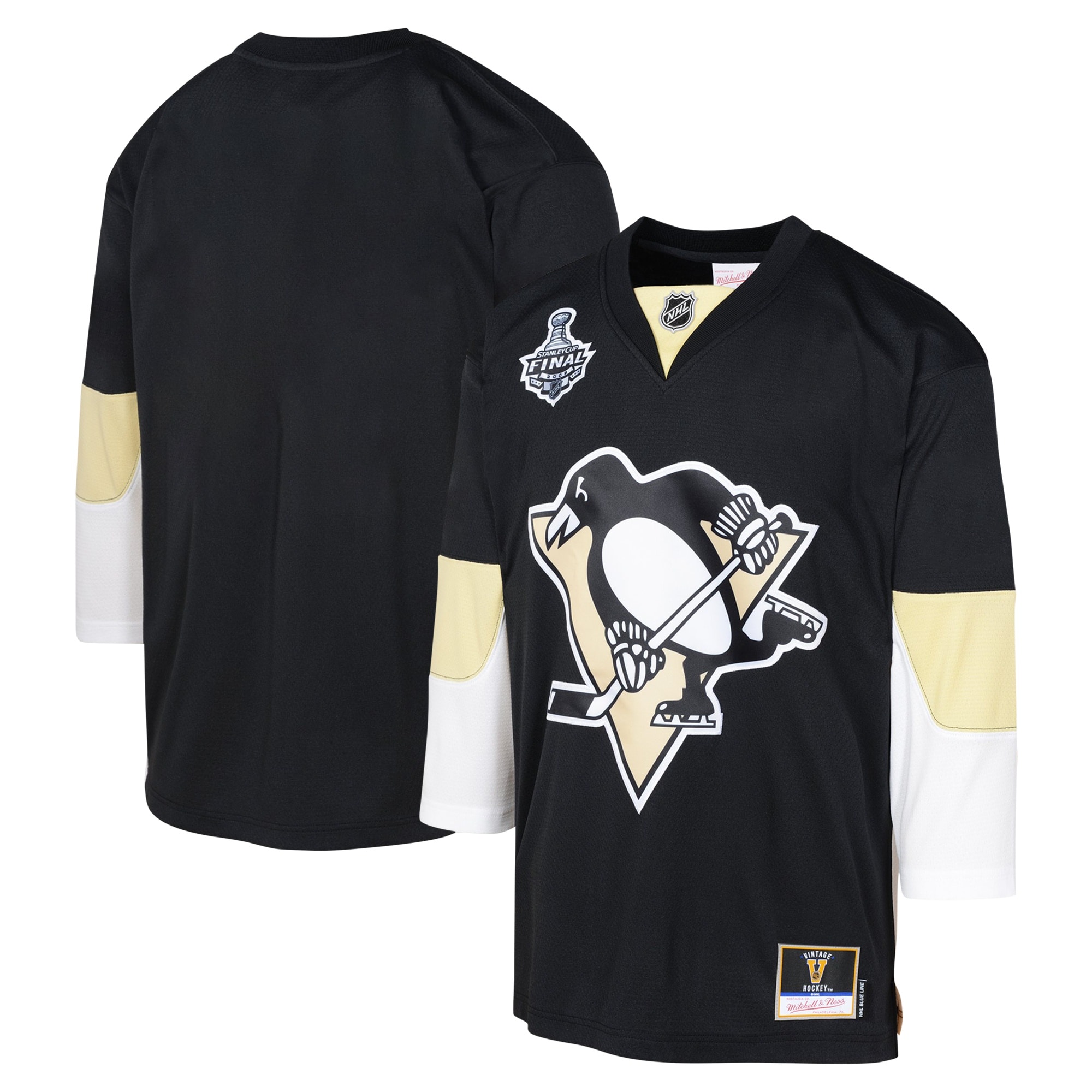 Pittsburgh Penguins Mitchell & Ness Youth 2008 Blue Line Blank Jersey - Black cheap jerseys for sale - CheapJerseys.Shop
