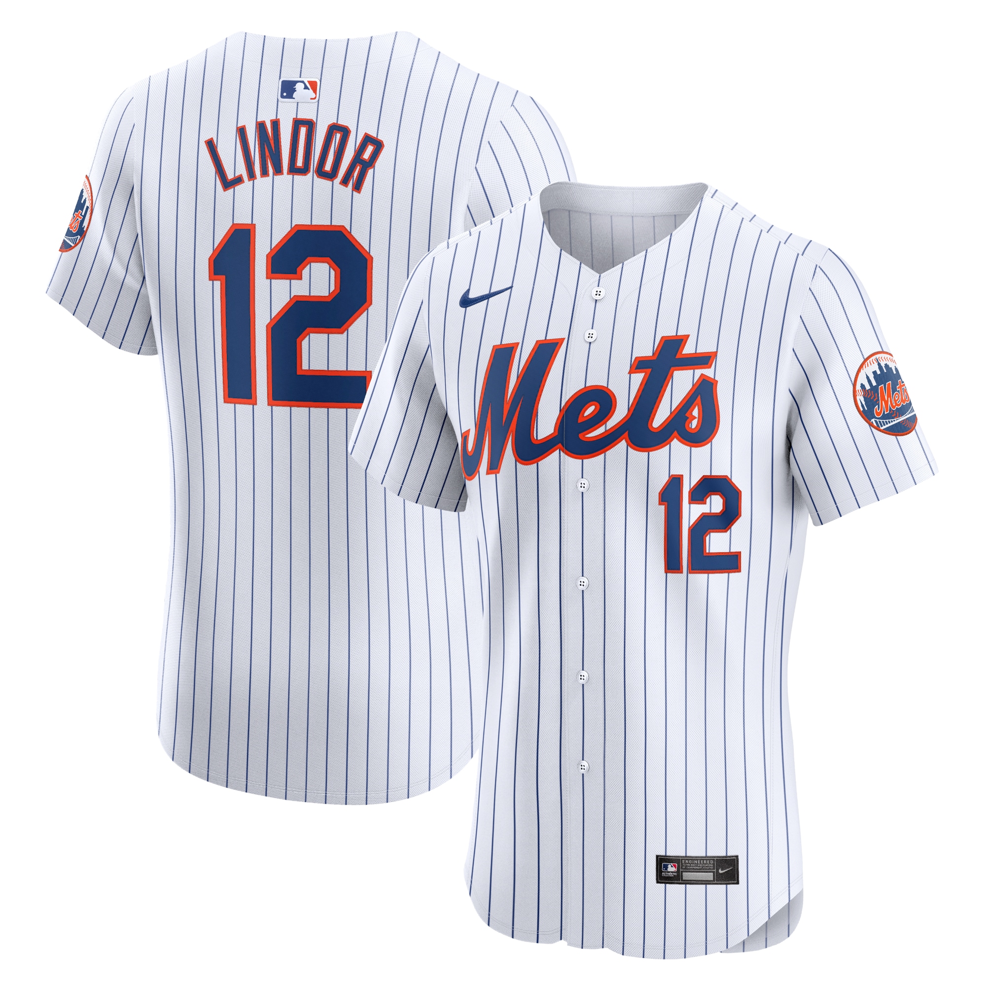 Francisco Lindor New York Mets Home Elite Jersey - White cheap jerseys for sale - CheapJerseys.Shop