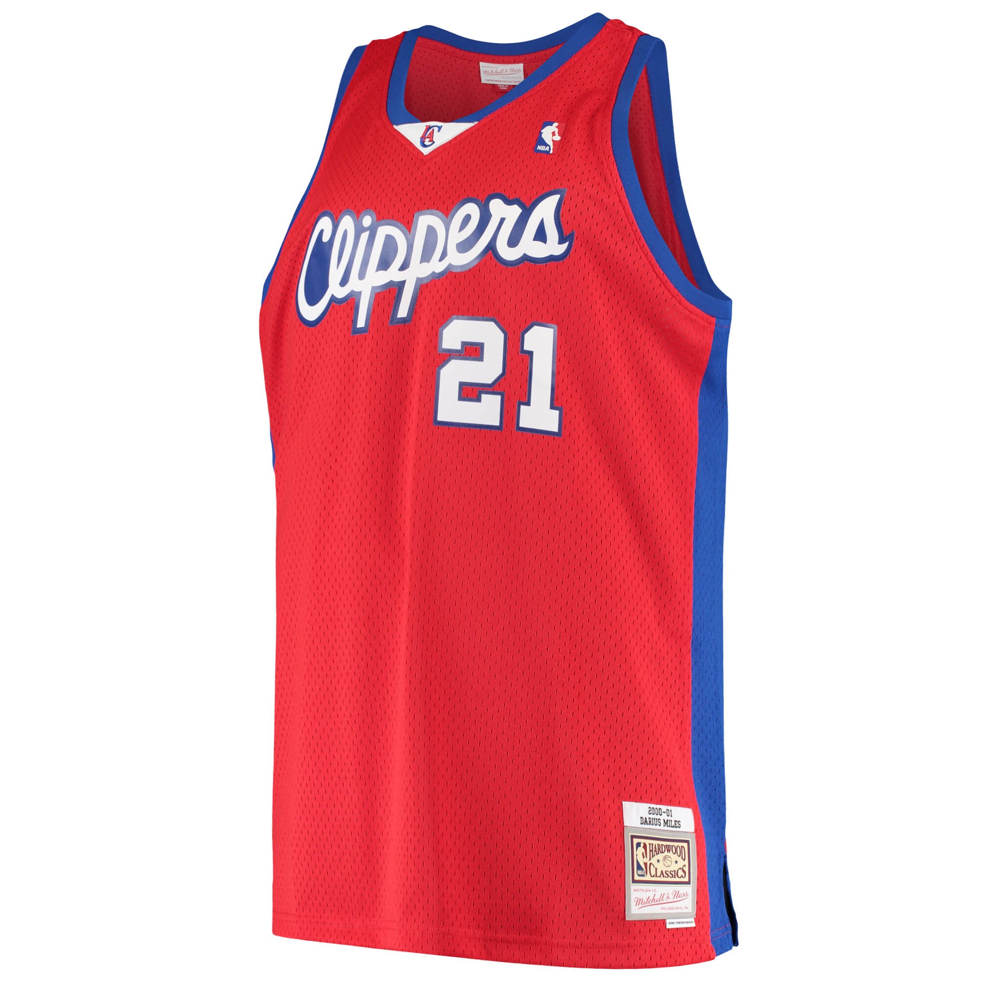 Darius Miles LA Clippers Mitchell & Ness Hardwood Classics Swingman Jersey - Red cheap jerseys for sale - CheapJerseys.Shop