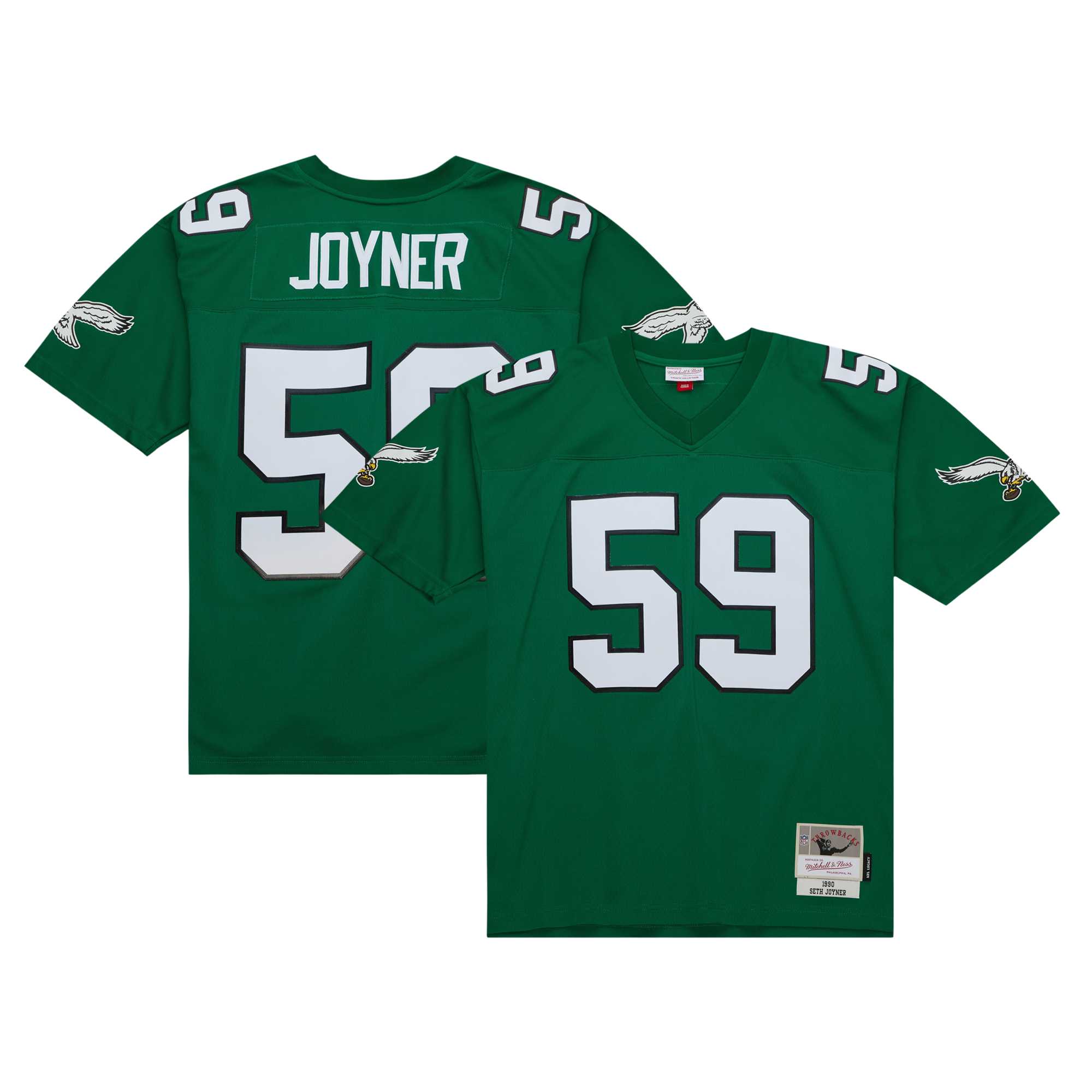 Seth Joyner Philadelphia Eagles Mitchell & Ness Legacy Replica Jersey - Kelly Green cheap jerseys for sale - CheapJerseys.Shop