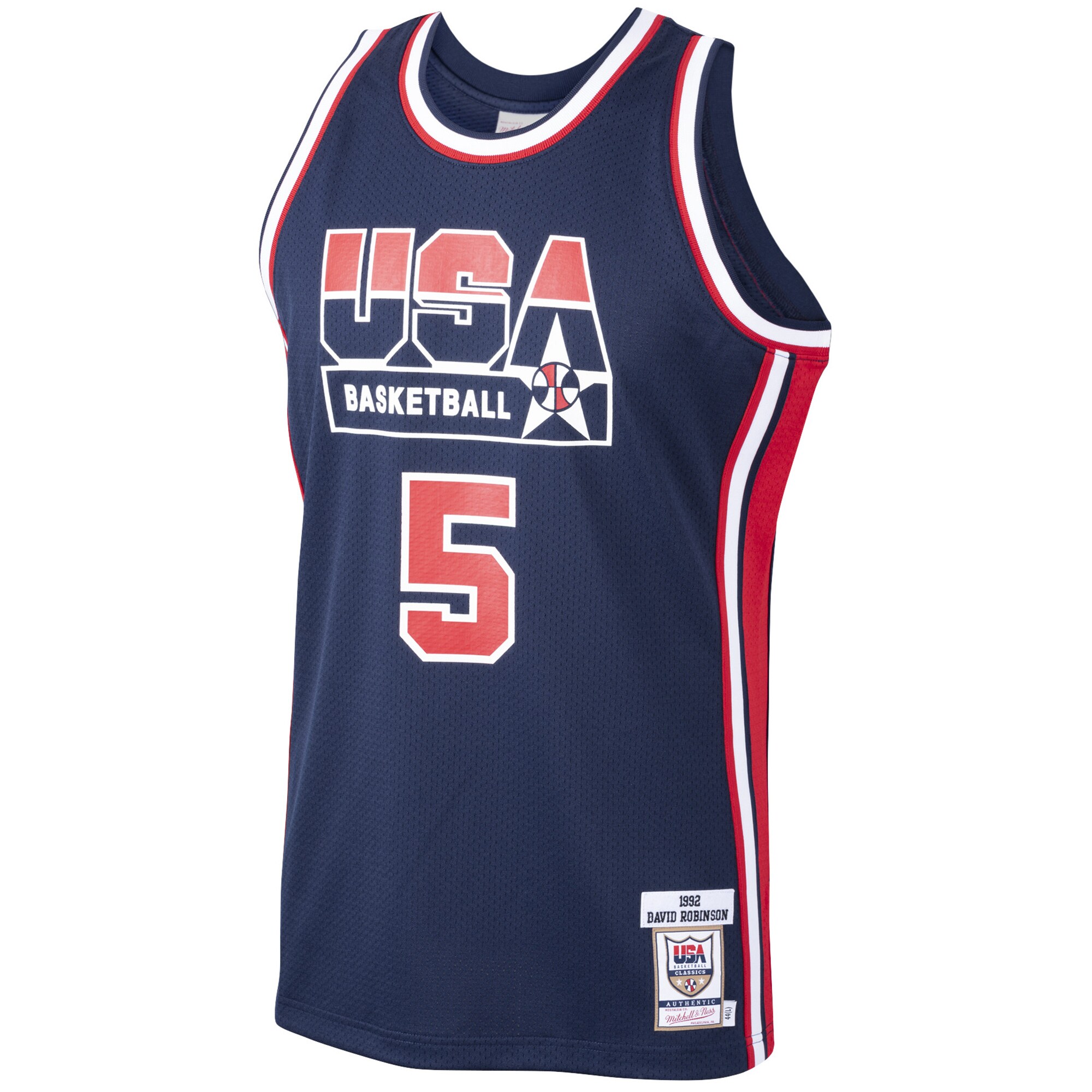 David Robinson USA Basketball Mitchell & Ness 1992 Dream Team Authentic Jersey - Navy cheap jerseys for sale - CheapJerseys.Shop