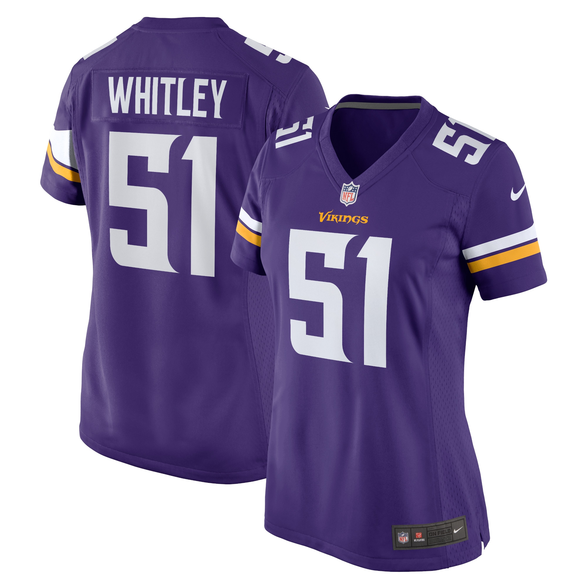Benton Whitley Minnesota Vikings Women's Home Game Player Jersey - Purple cheap jerseys for sale - CheapJerseys.Shop