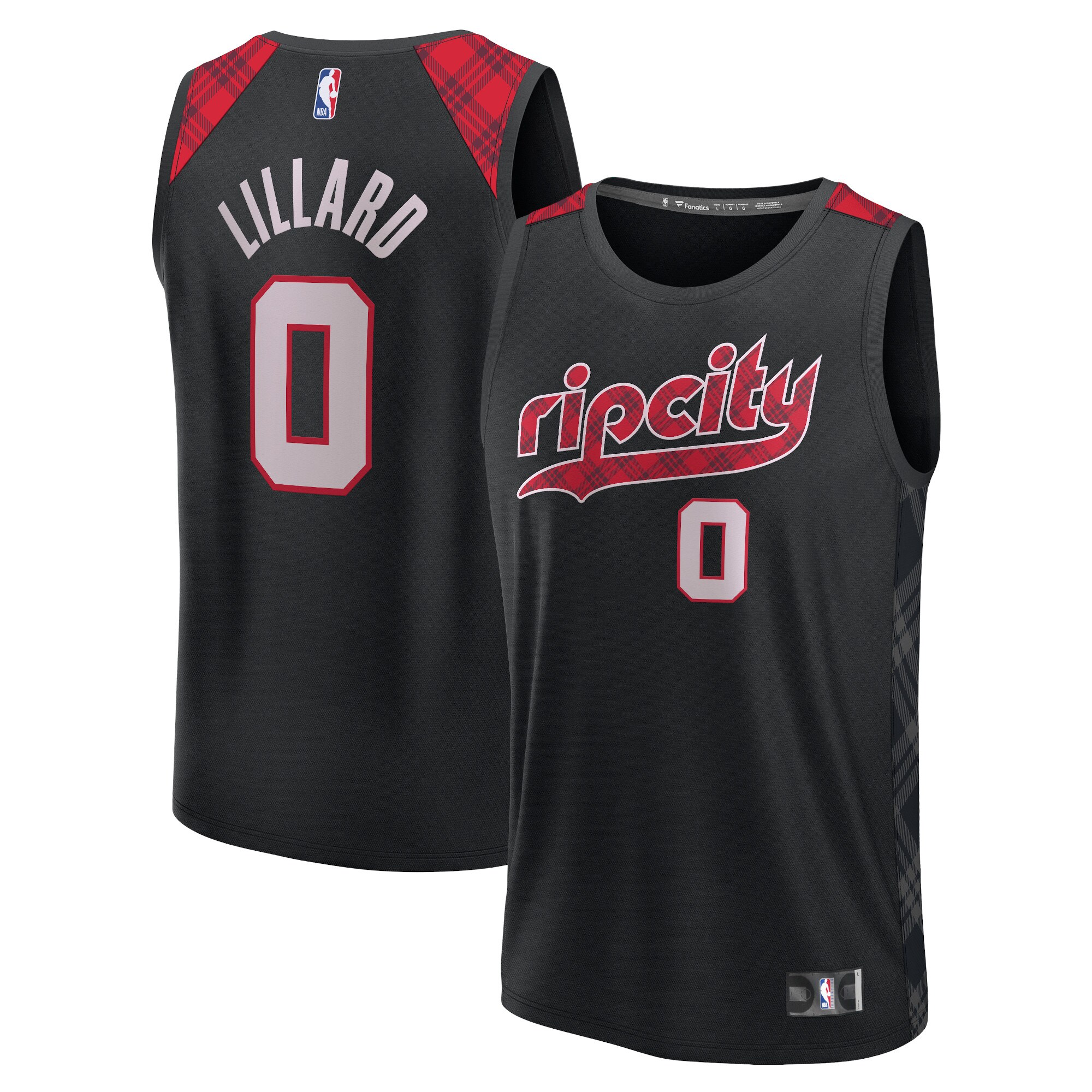 Damian Lillard Portland Trail Blazers Fanatics Fast Break Jersey - Black - City Edition cheap jerseys for sale - CheapJerseys.Shop