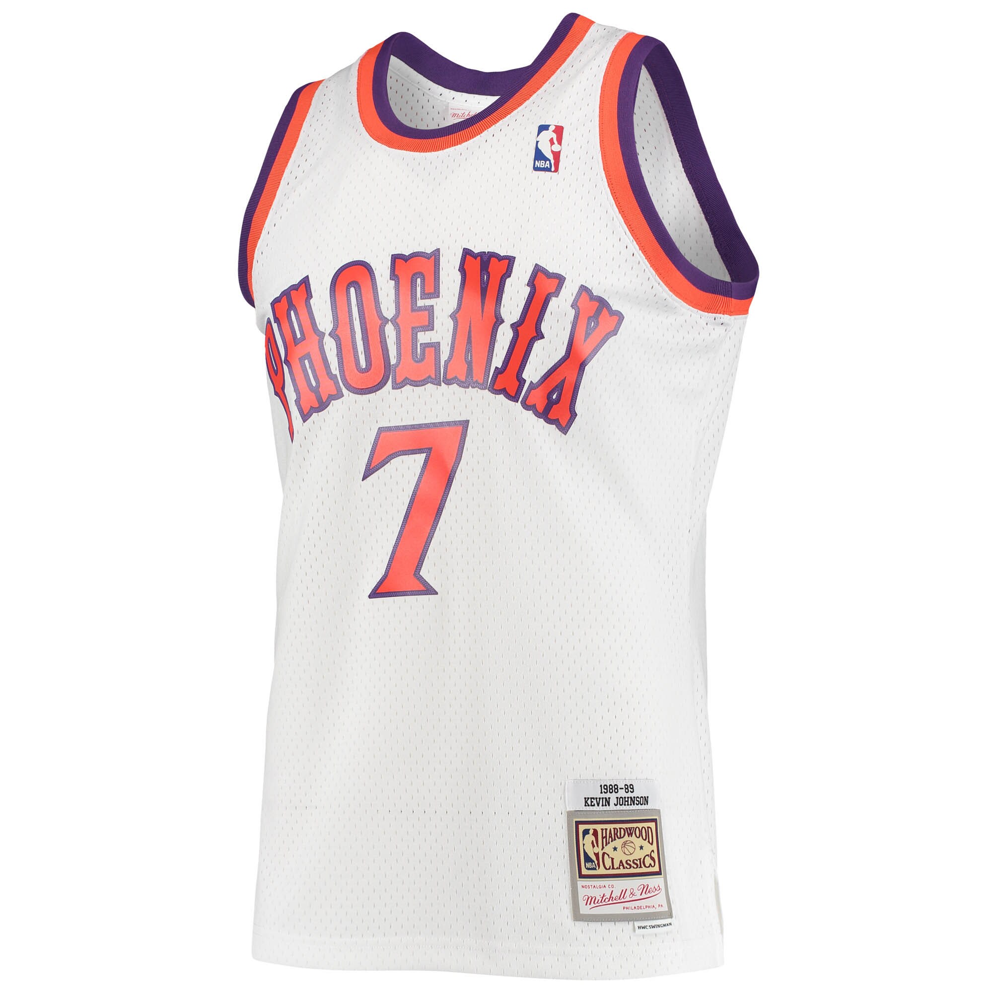 Kevin Johnson Phoenix Suns Mitchell & Ness 1988\/89 Hardwood Classics Swingman Jersey - White cheap jerseys for sale - CheapJerseys.Shop