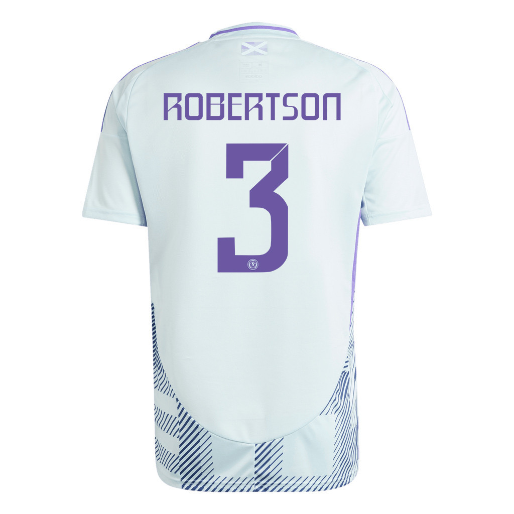 Andy Robertson 3 Scotland National Team 2024 Away Men Jersey - White cheap jerseys for sale - CheapJerseys.Shop