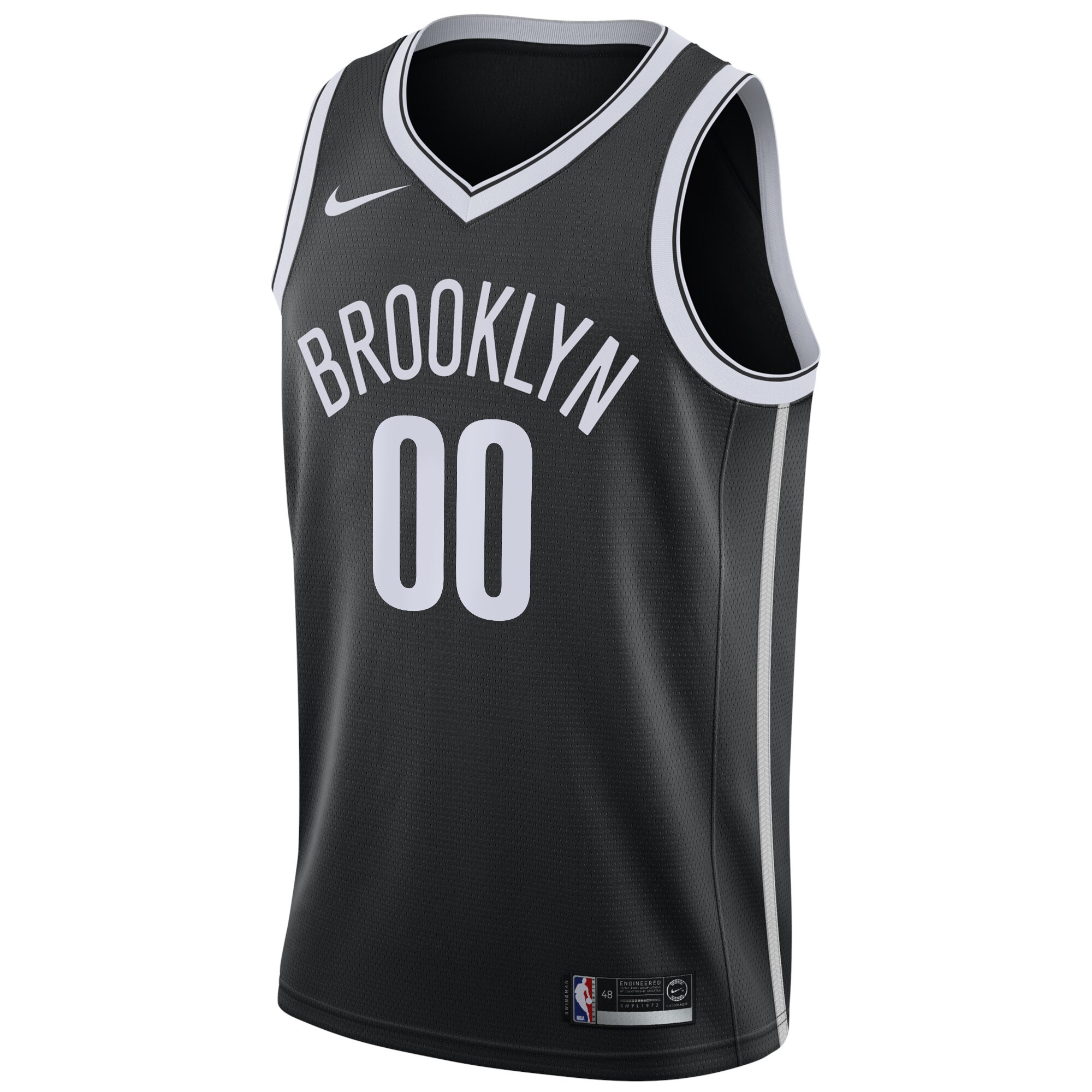 Brooklyn Nets Swingman Custom Jersey Black - Icon Edition cheap jerseys for sale - CheapJerseys.Shop