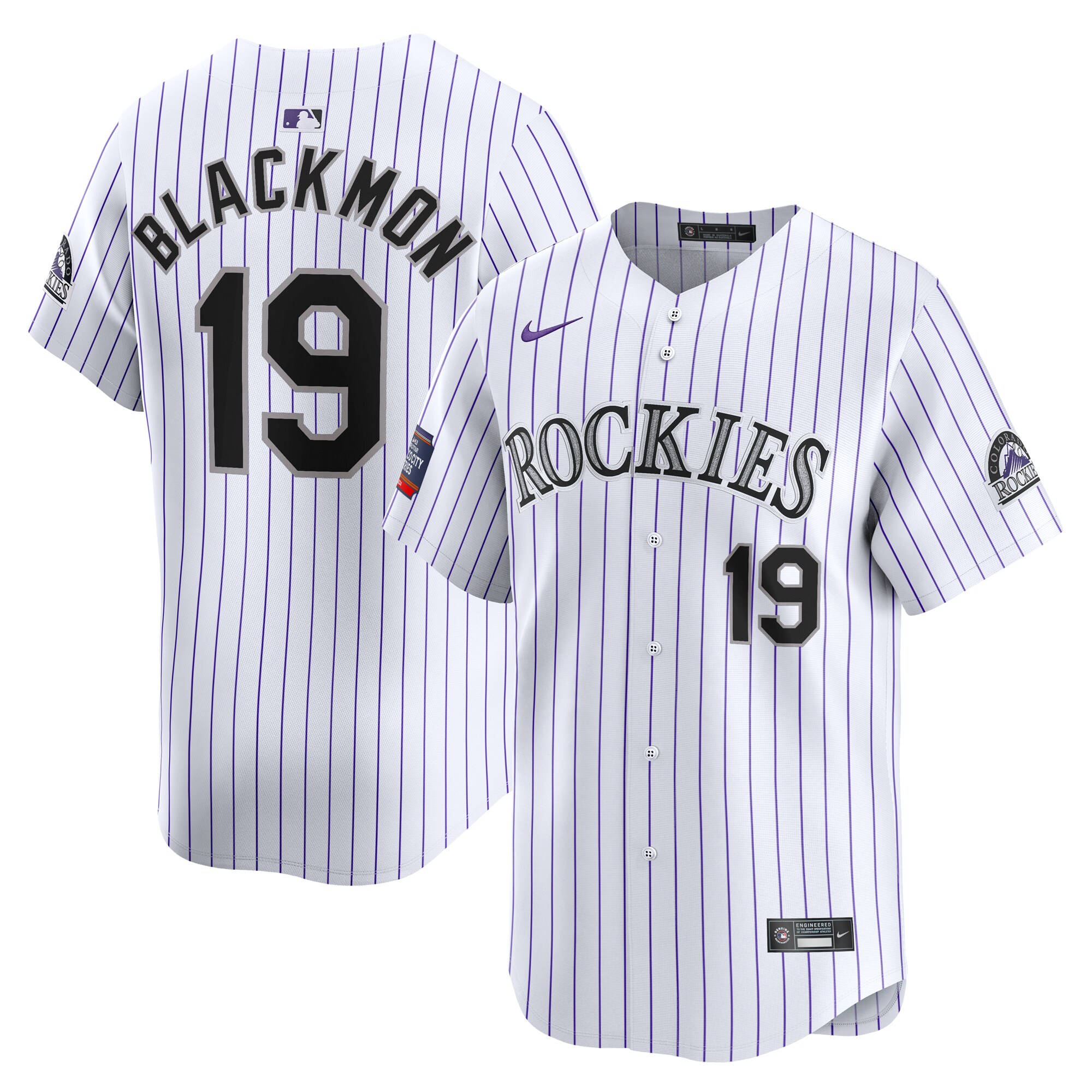 Charlie Blackmon Colorado Rockies 2024 World Tour Mexico City Series Home Limited Player Jersey - White cheap jerseys for sale - CheapJerseys.Shop