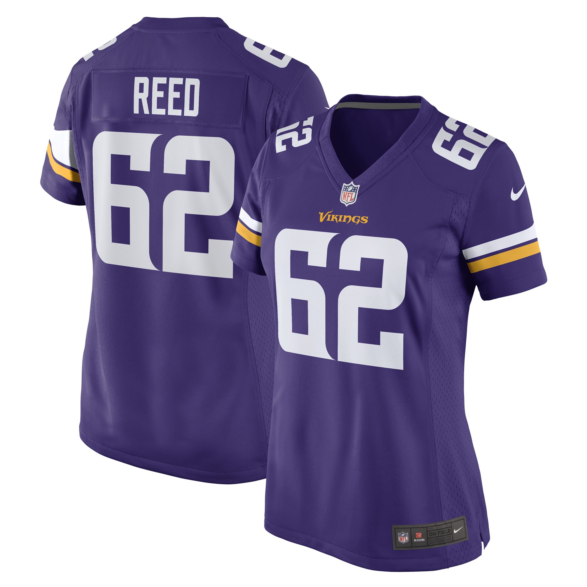 Chris Reed Minnesota Vikings Women's Game Player Jersey - Purple cheap jerseys for sale - CheapJerseys.Shop