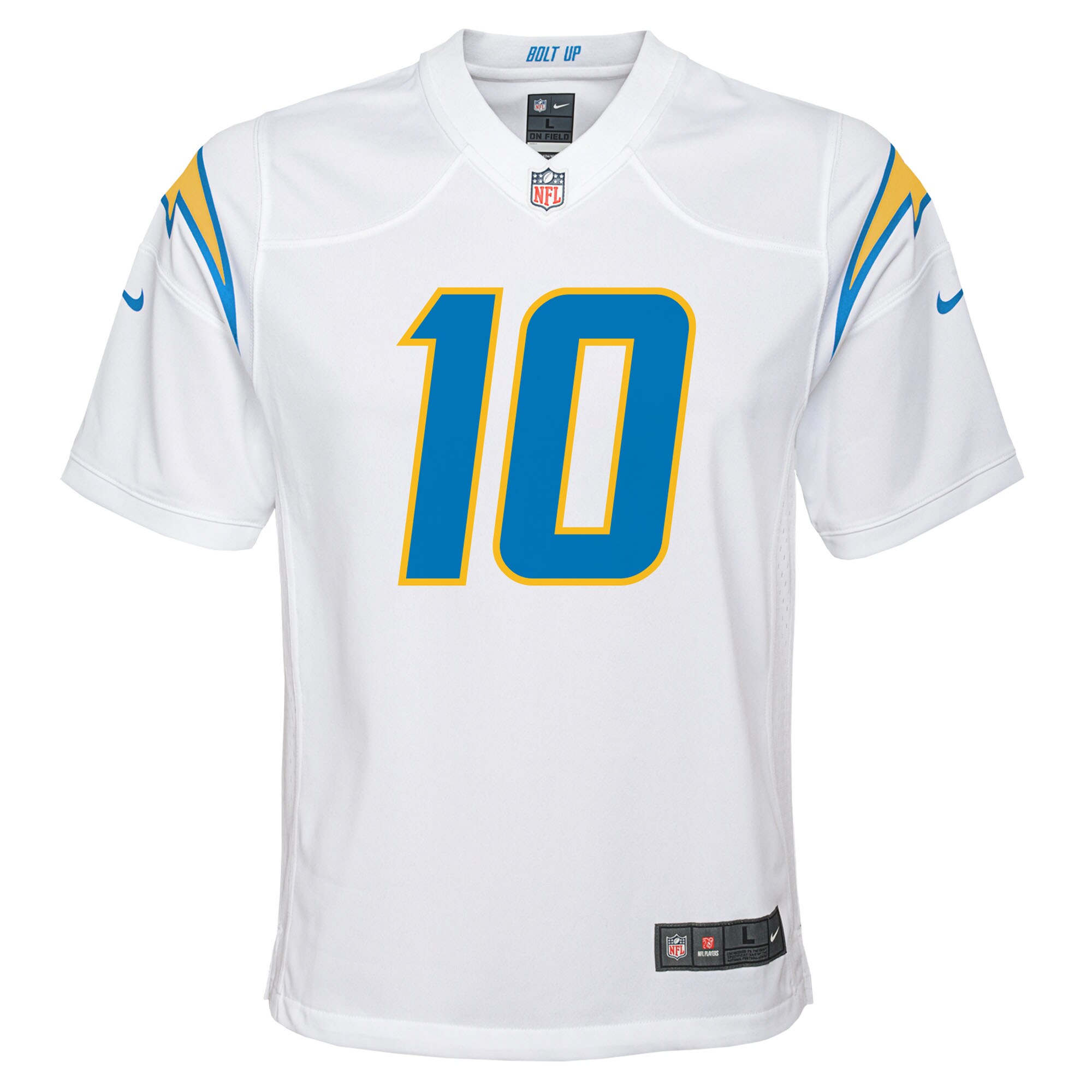 Justin Herbert Los Angeles Chargers Youth Game Jersey - White cheap jerseys for sale - CheapJerseys.Shop