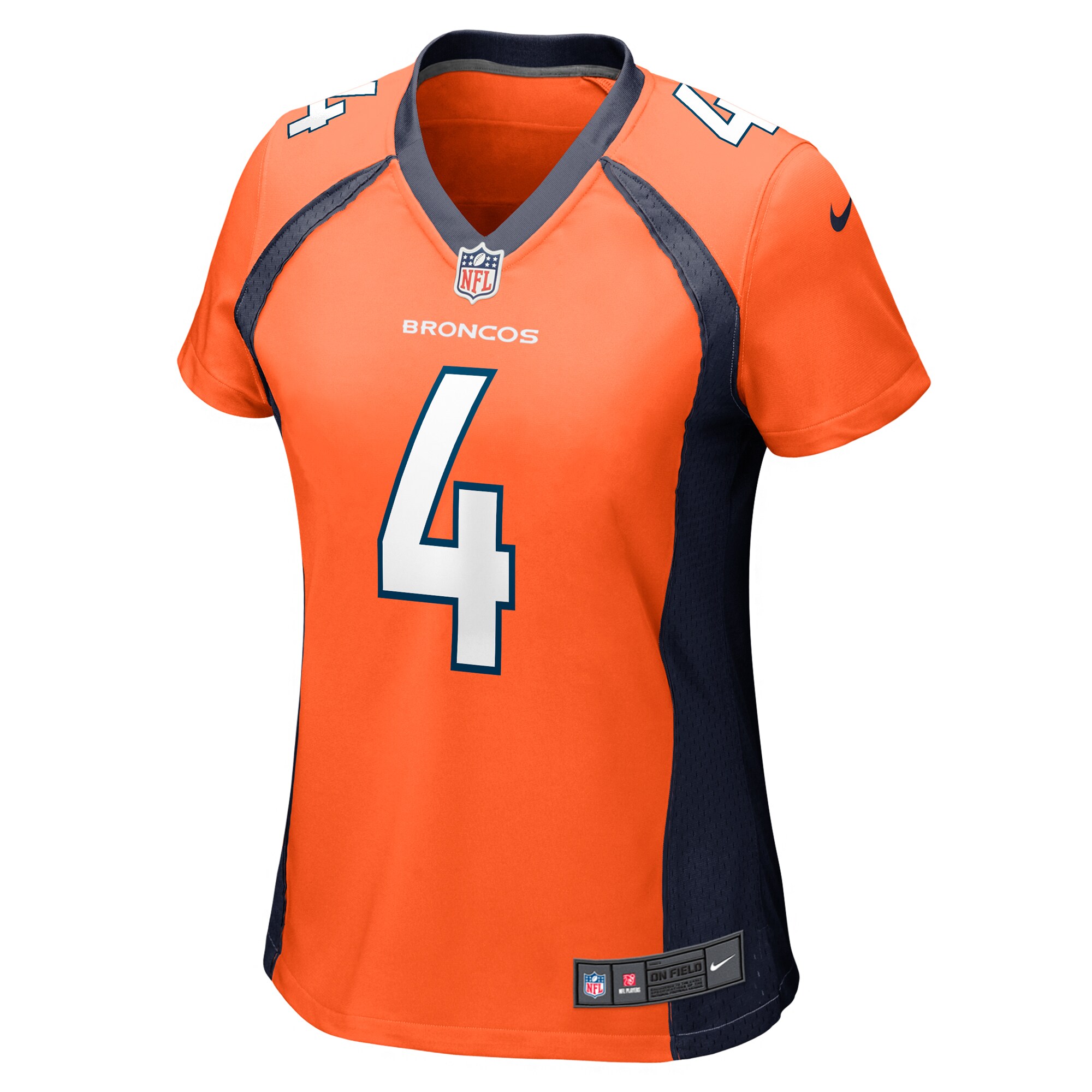 Jarrett Stidham Denver Broncos Women's Game Player Jersey - Orange cheap jerseys for sale - CheapJerseys.Shop
