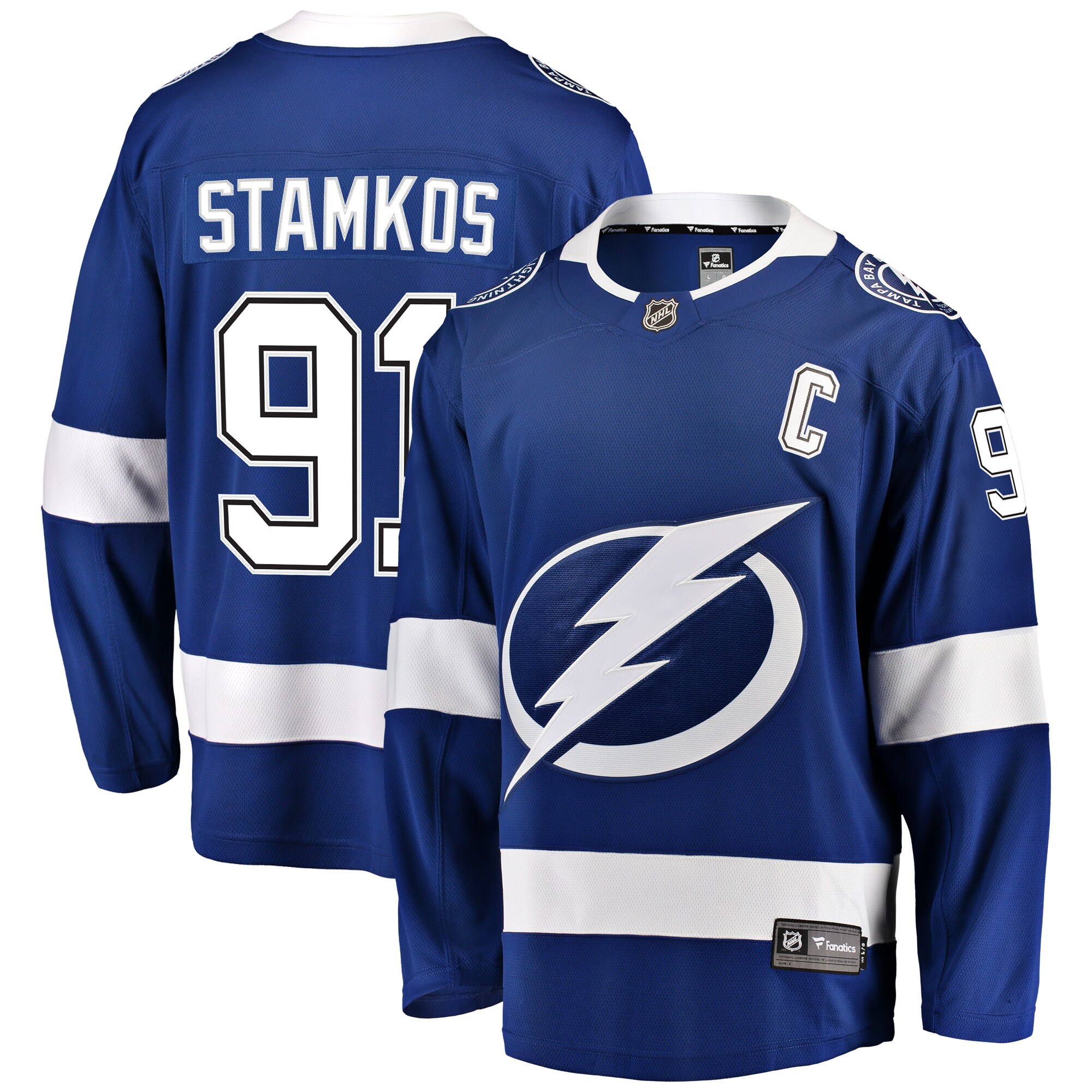 Steven Stamkos Tampa Bay Lightning Fanatics Breakaway Player Jersey - Blue cheap jerseys for sale - CheapJerseys.Shop