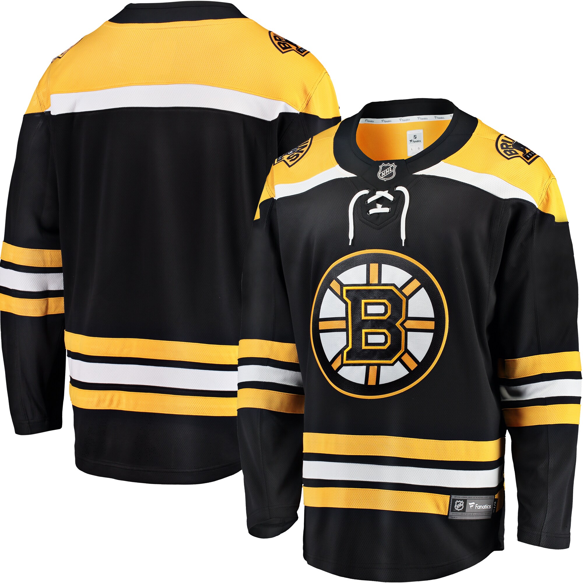 Boston Bruins Fanatics Breakaway Home Jersey - Black cheap jerseys for sale - CheapJerseys.Shop