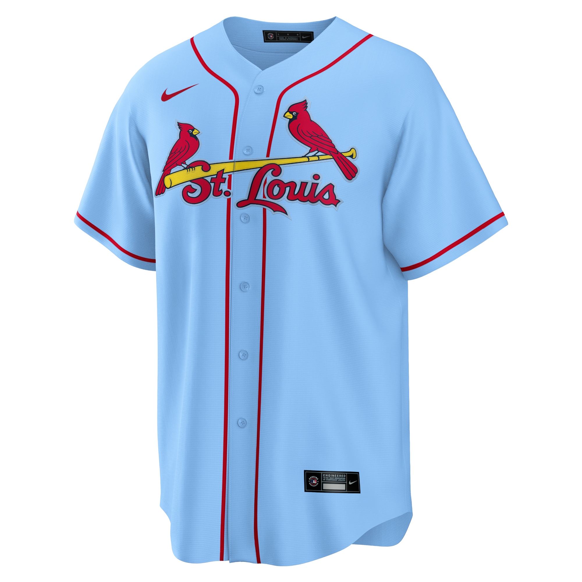 St. Louis Cardinals Alternate Replica Team Jersey - Light Blue cheap jerseys for sale - CheapJerseys.Shop