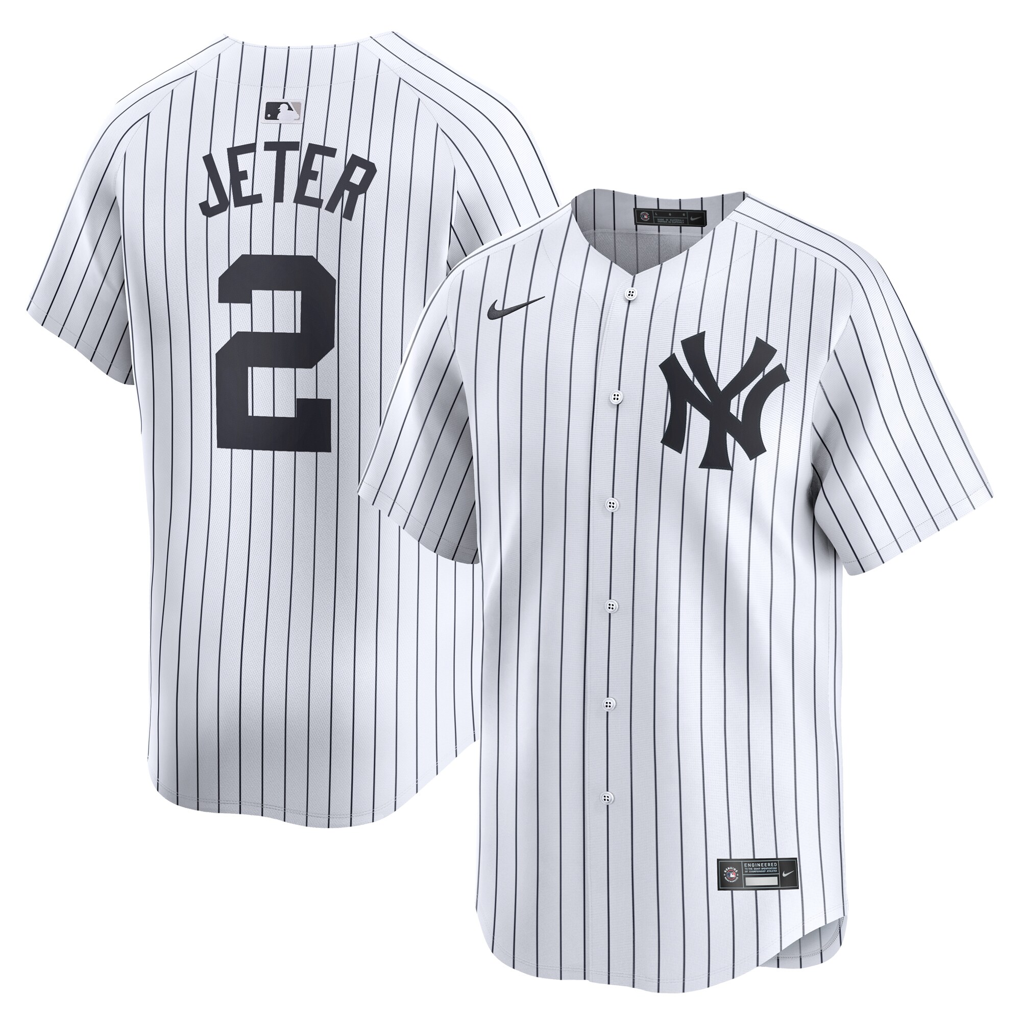 Derek Jeter New York Yankees Youth Home Limited Player Jersey - White cheap jerseys for sale - CheapJerseys.Shop