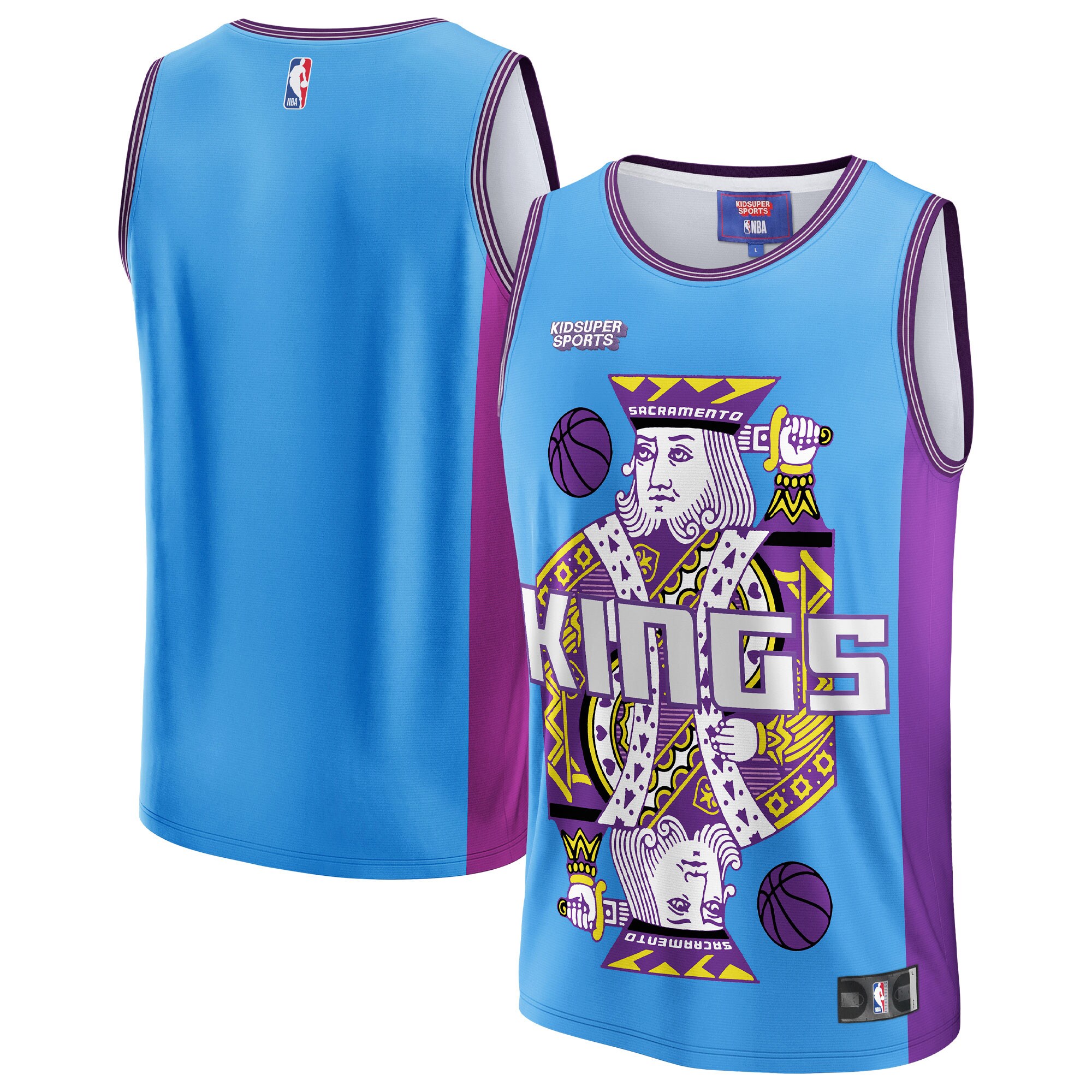 Sacramento Kings & KidSuper Studios by Fanatics Unisex Hometown Jersey - Blue cheap jerseys for sale - CheapJerseys.Shop