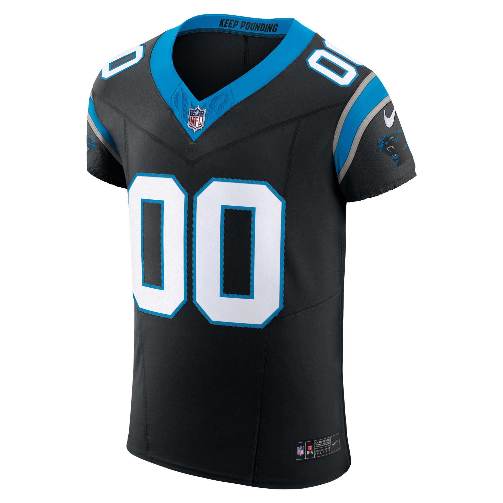 Carolina Panthers Vapor F.U.S.E. Elite Custom Jersey - Black cheap jerseys for sale - CheapJerseys.Shop